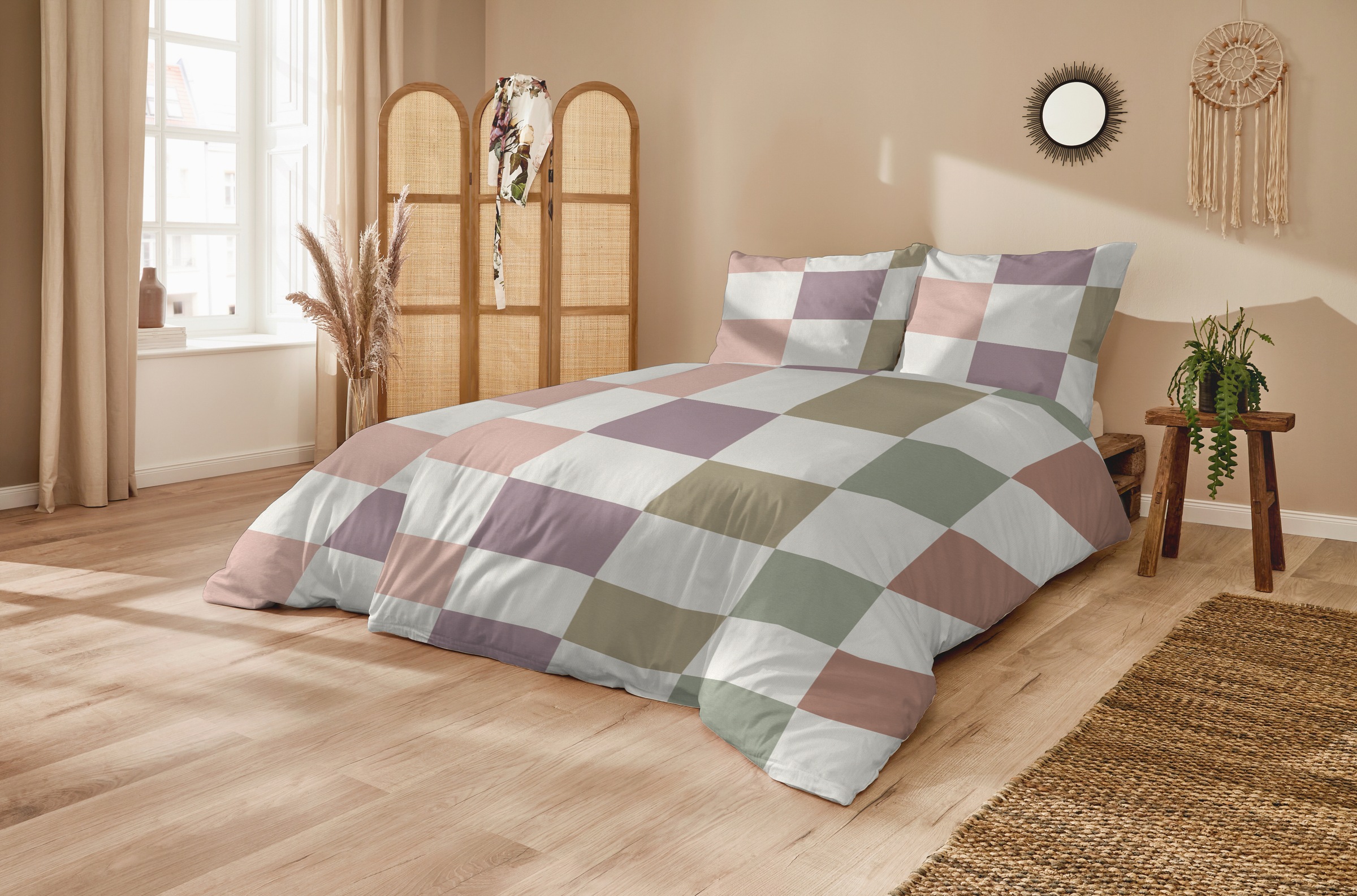 Primera Bettwäsche "Feinbiber-Bettwäsche Vierkante" 2 Stk. mit klassischem günstig online kaufen