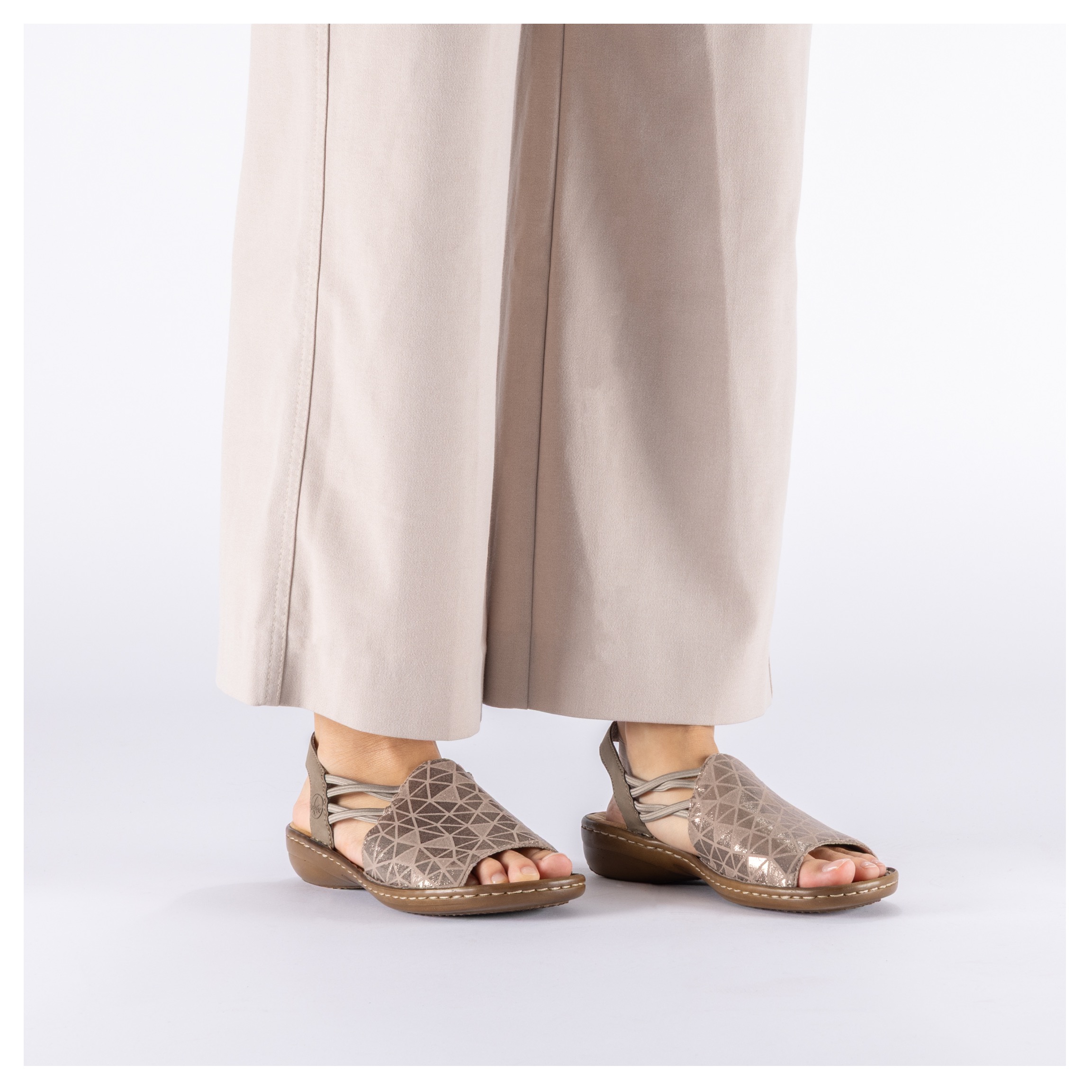 Thumbnail - Rieker Sandale Sommerschuh, Sandalette, Keilabsatz, mit Gummizugbändern