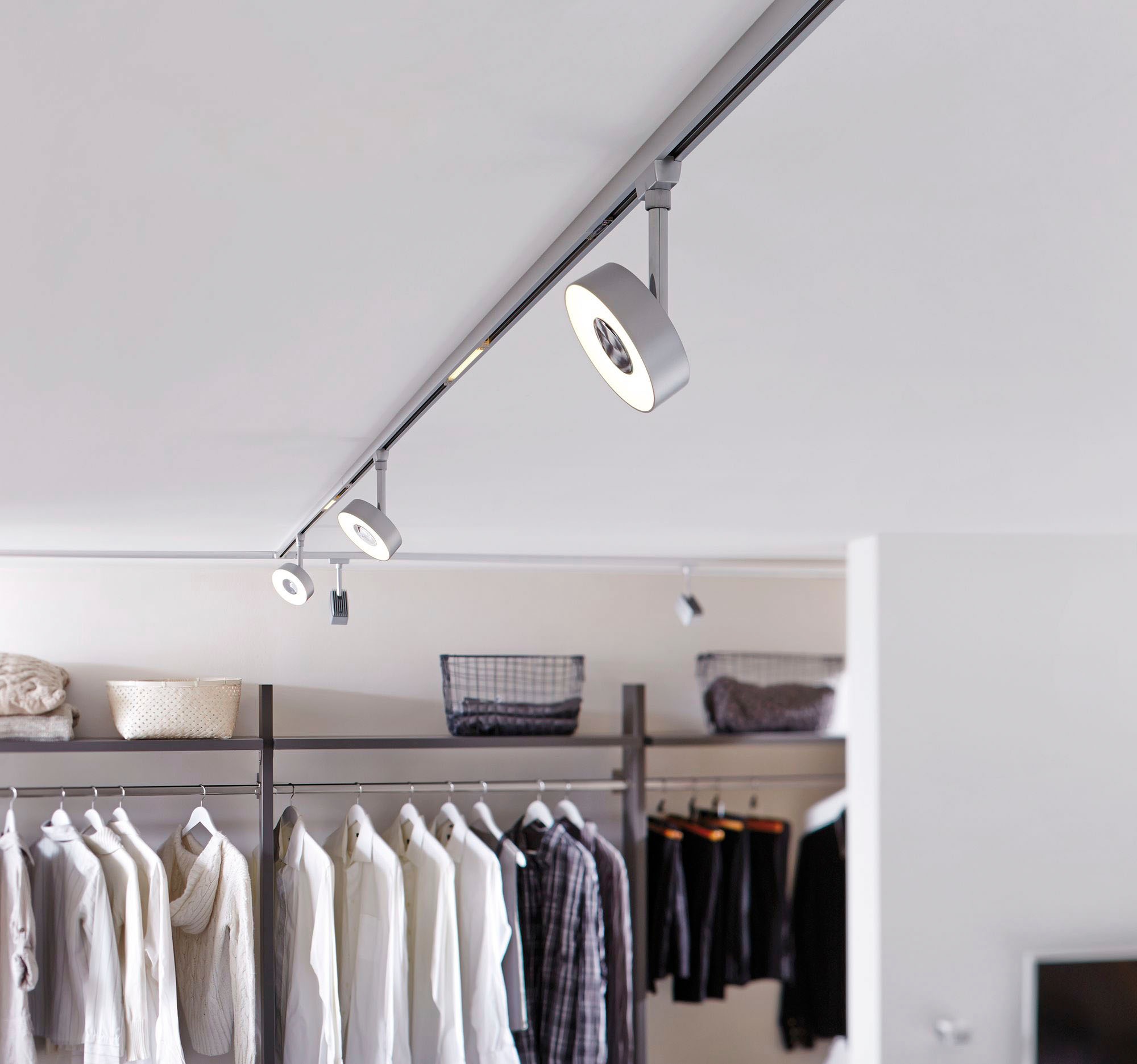 Paulmann Schienensystem-Leuchten »URail Spot Circle 1x5W 3000K 230V«, 3-Step-Dimmbar