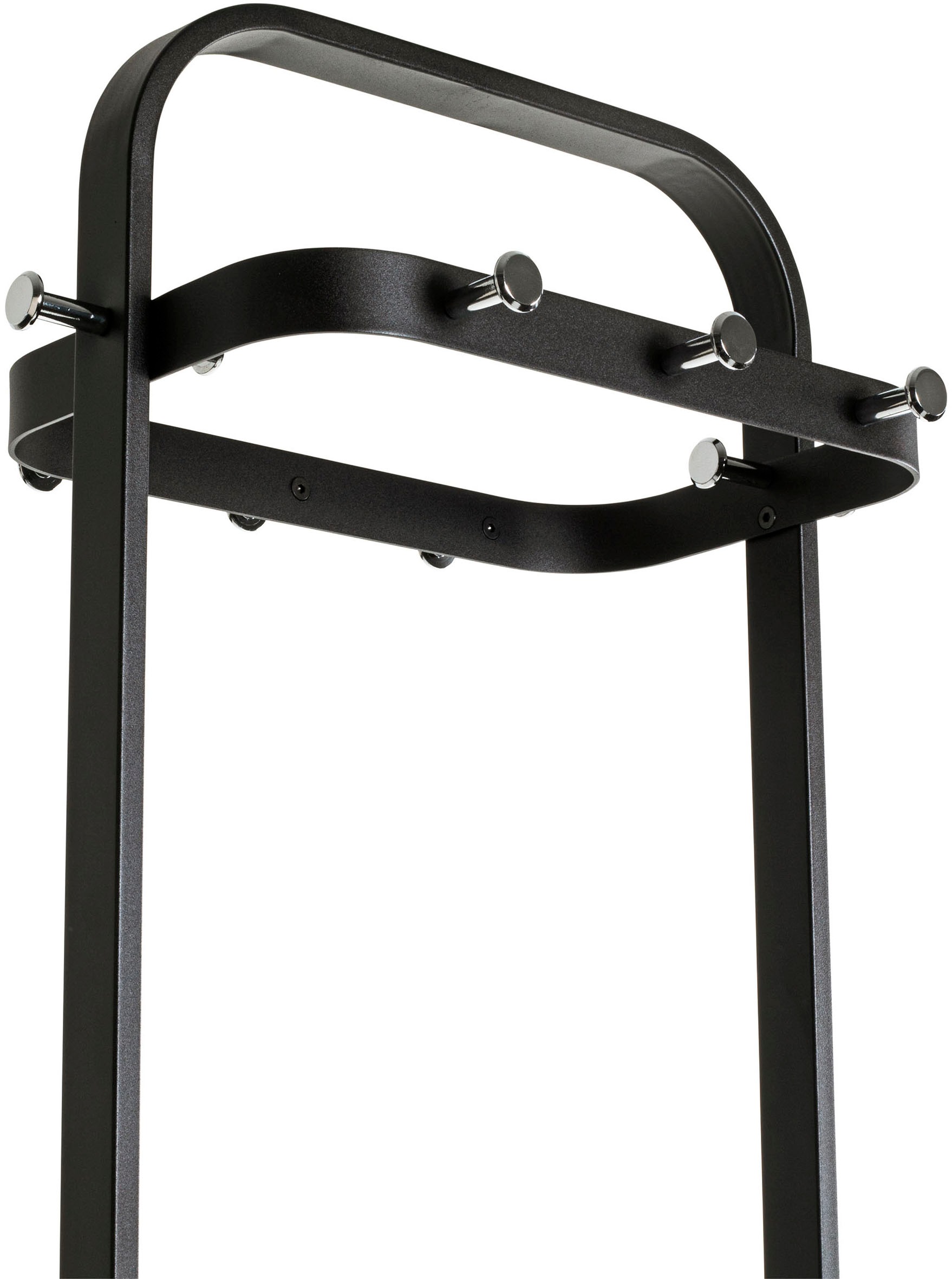 HAKU Garderobenständer »Kleiderständer, Standgarderobe« rechteckig - aus Metall Schwarz - B/T/H 54/30/175 cm