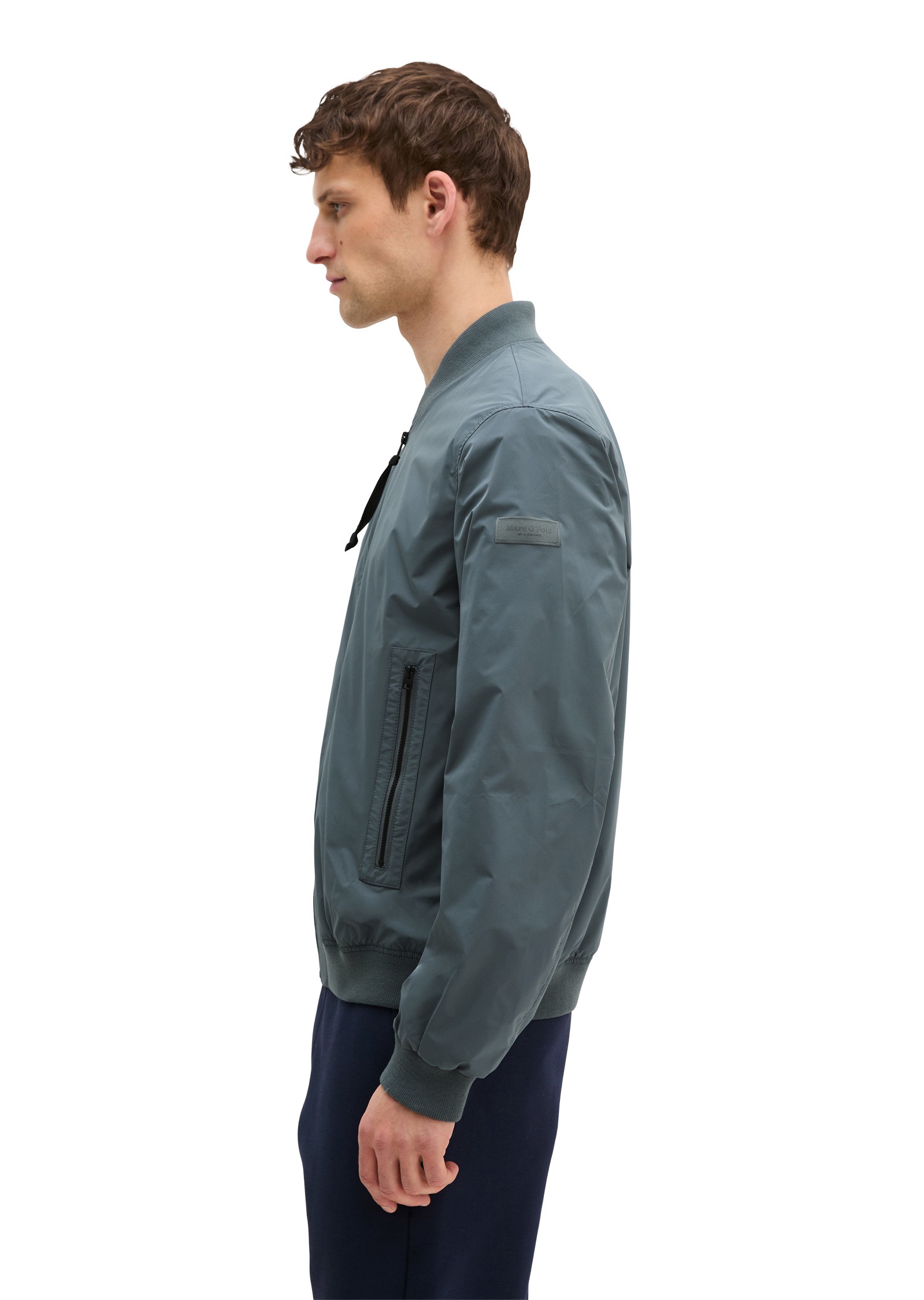 Marc O'Polo Outdoorjacke »aus wasserabweisendem Recycling-Material« ohne Kapuze