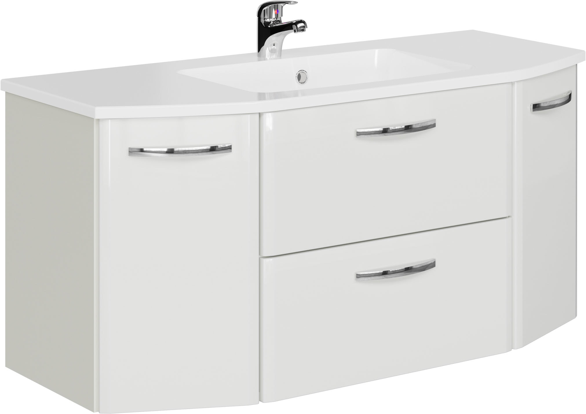 Saphir Waschtisch "Quickset 326, mit Keramikbecken, 112cm breit" 2 Stk. tlg.
