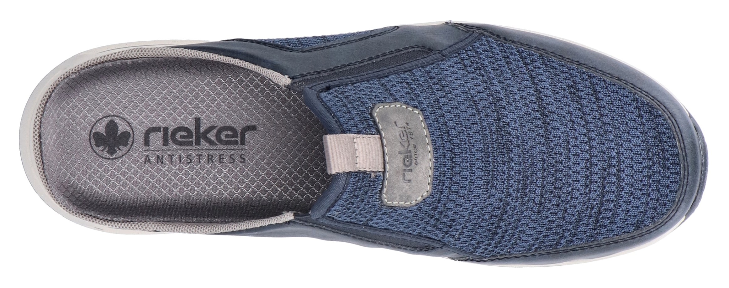 Rieker Clog, Sommerschuh, Strandschuh, Hausschuh mit seitlichen Stretcheinsätzen