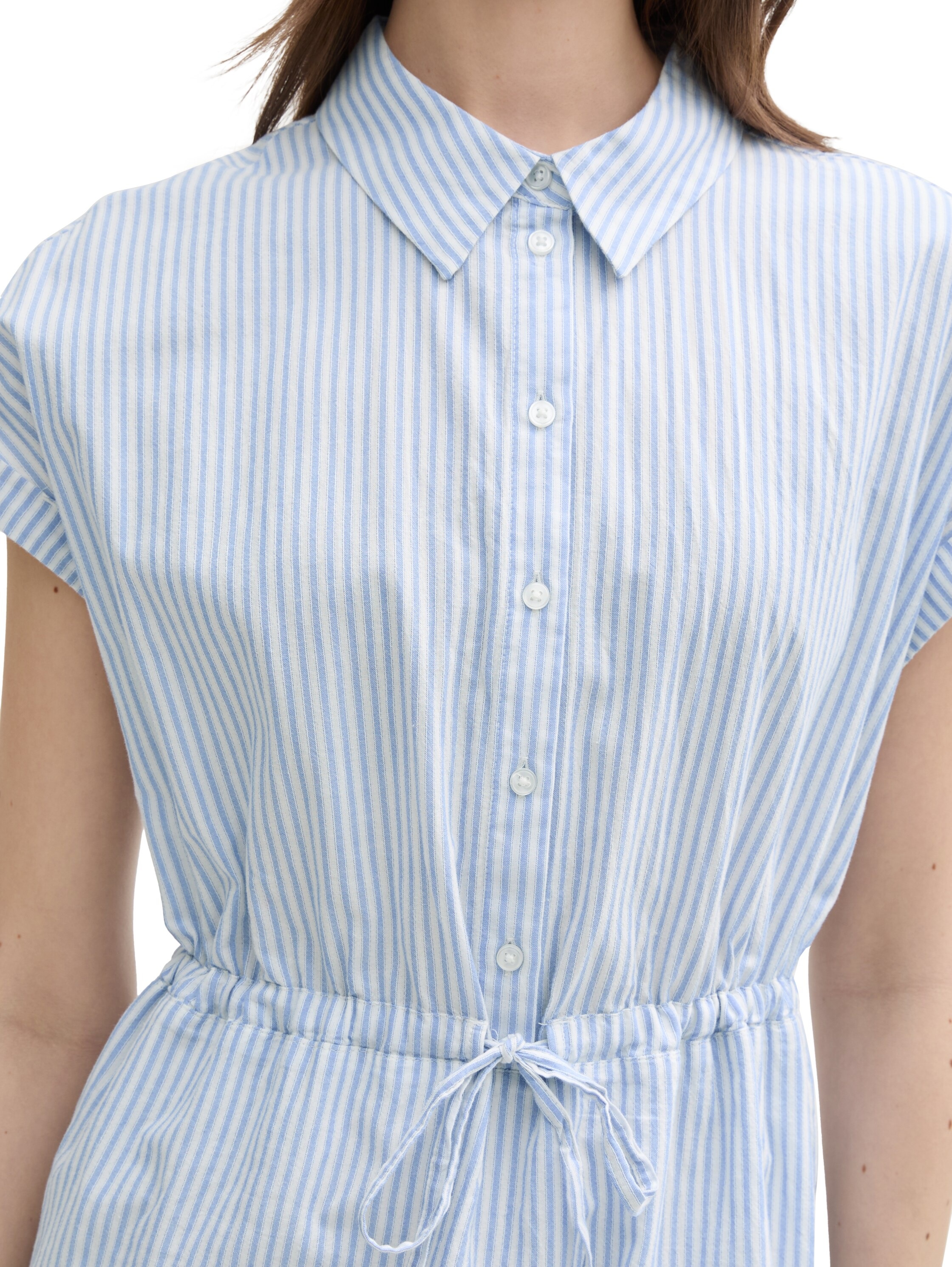 Thumbnail - TOM TAILOR Denim Hemdblusenkleid, im Streifendessin