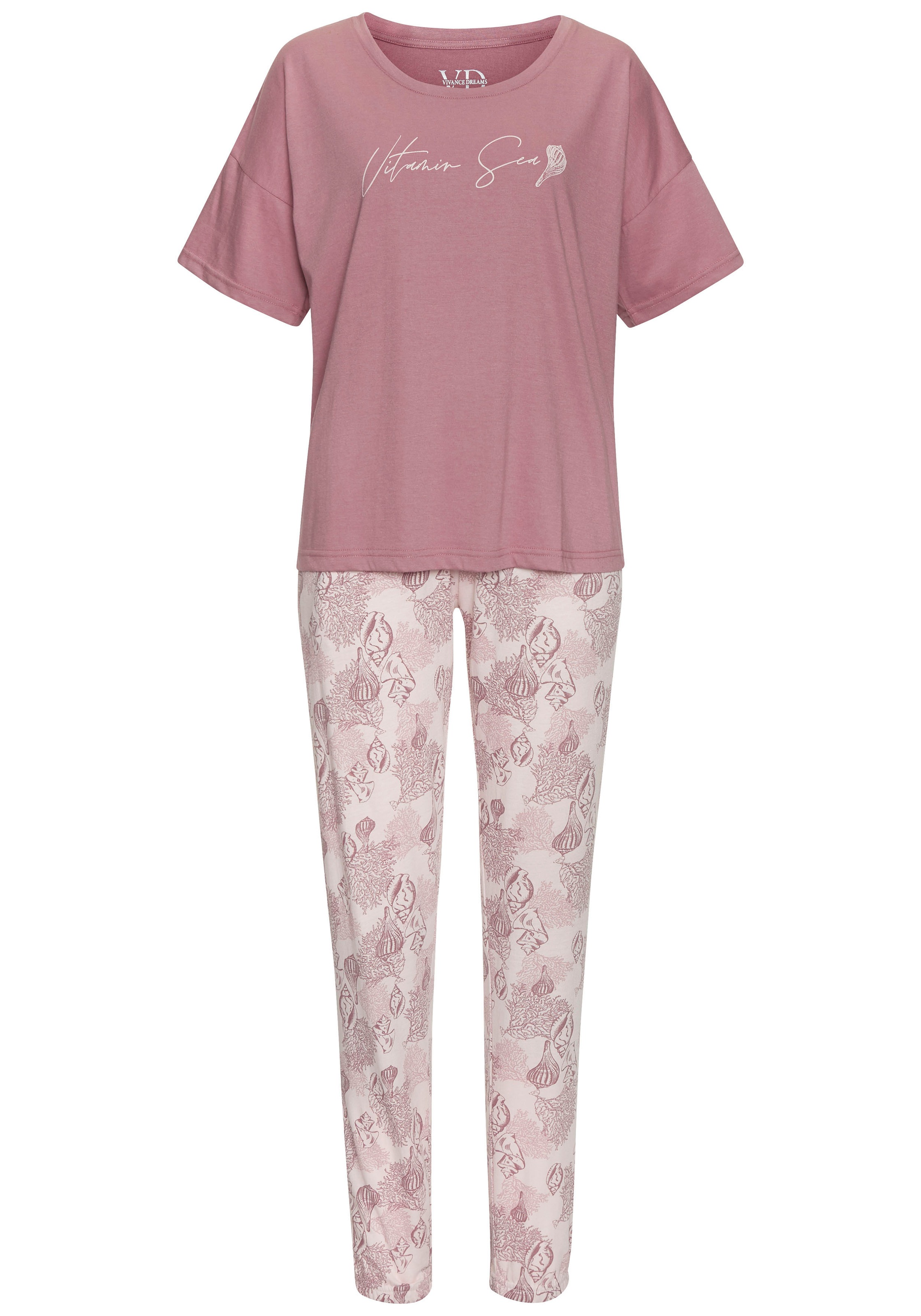 Vivance Dreams Pyjama, 2 Stk. Allover-Druck günstig online kaufen