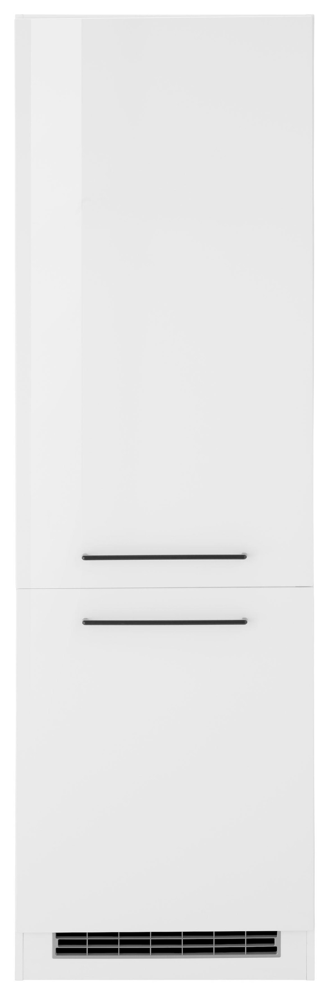 KOCHSTATION Kühlumbauschrank »KS-Tulsa«, 60 cm breit, 200 cm hoch, 2 Türen, schwarzer Metallgriff, MDF Front