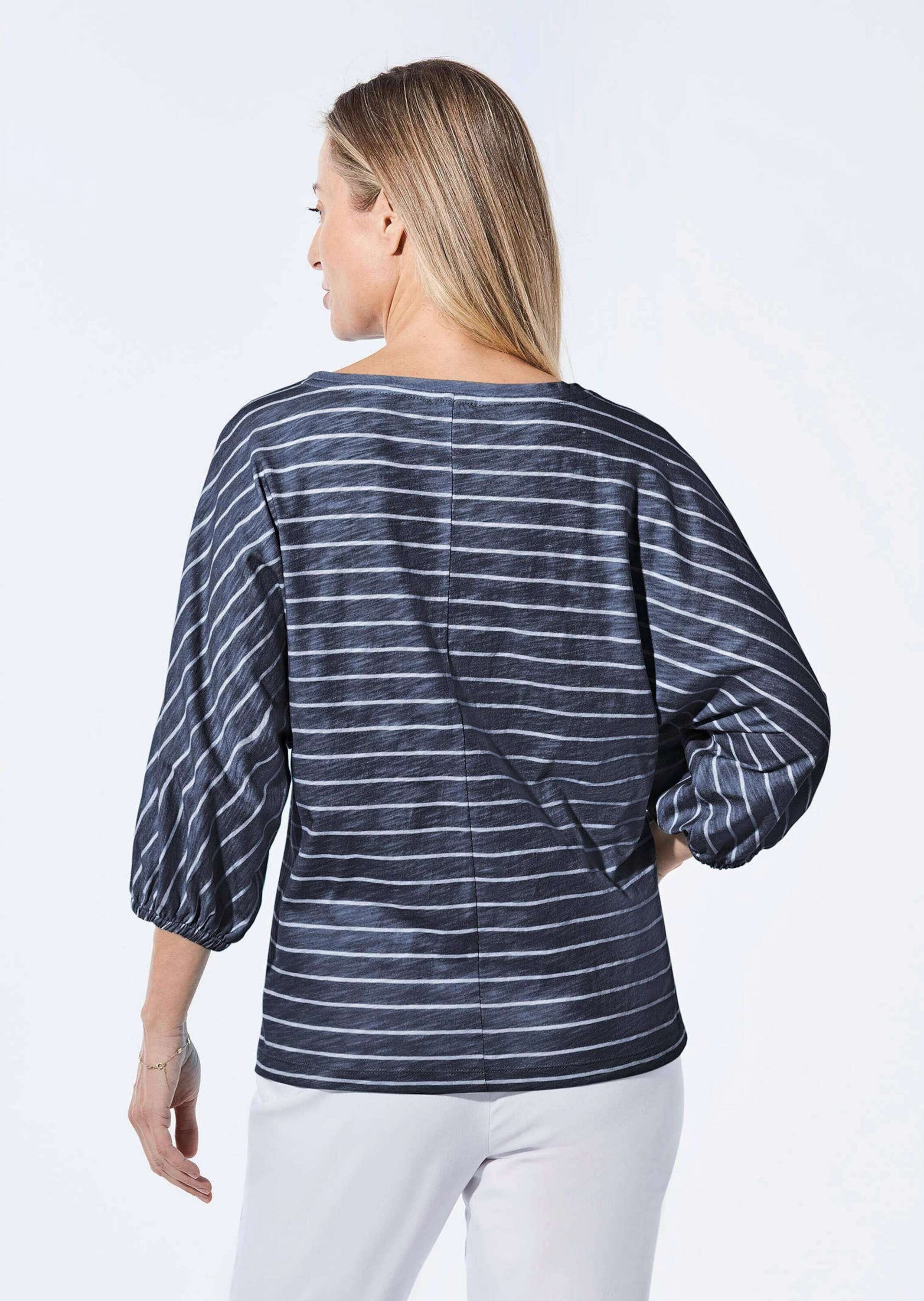 GOLDNER Kurzarmshirt »Kurzgröße Shirt aus Effektgarn«
