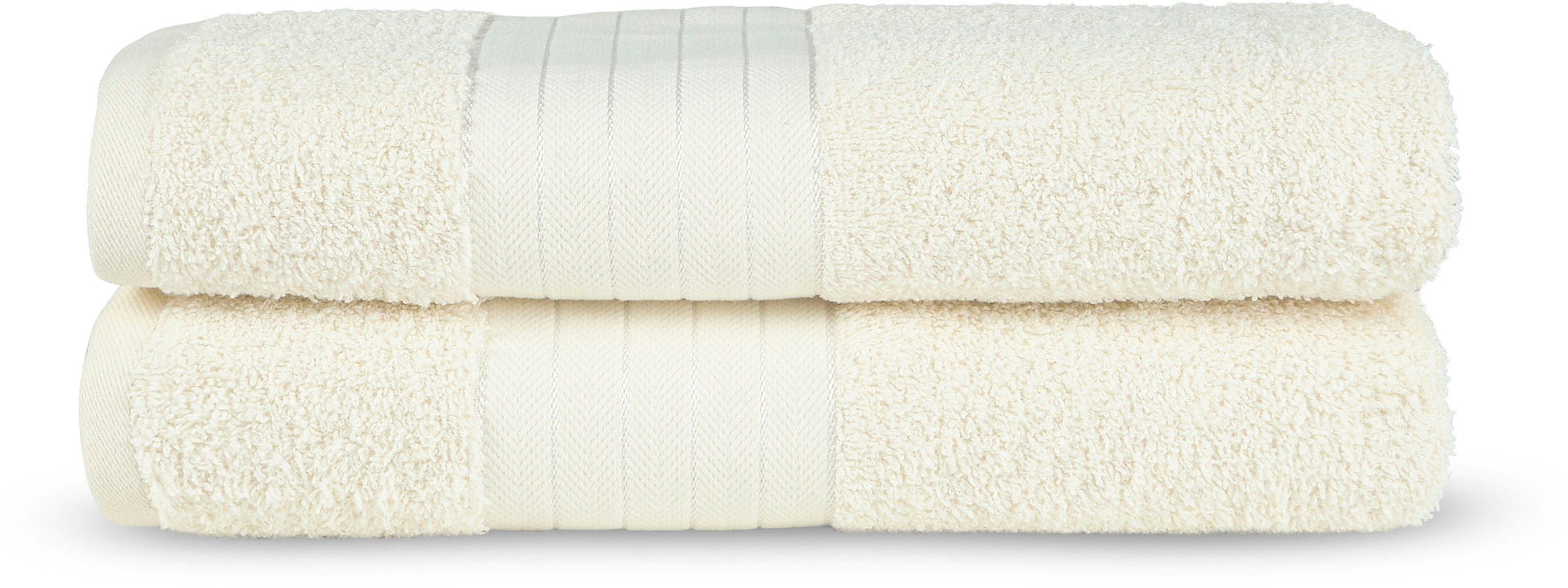 good morning Badetücher "Uni" Baumwolle, Walkfrottee, Bordüre, 500 GSM, Ein günstig online kaufen