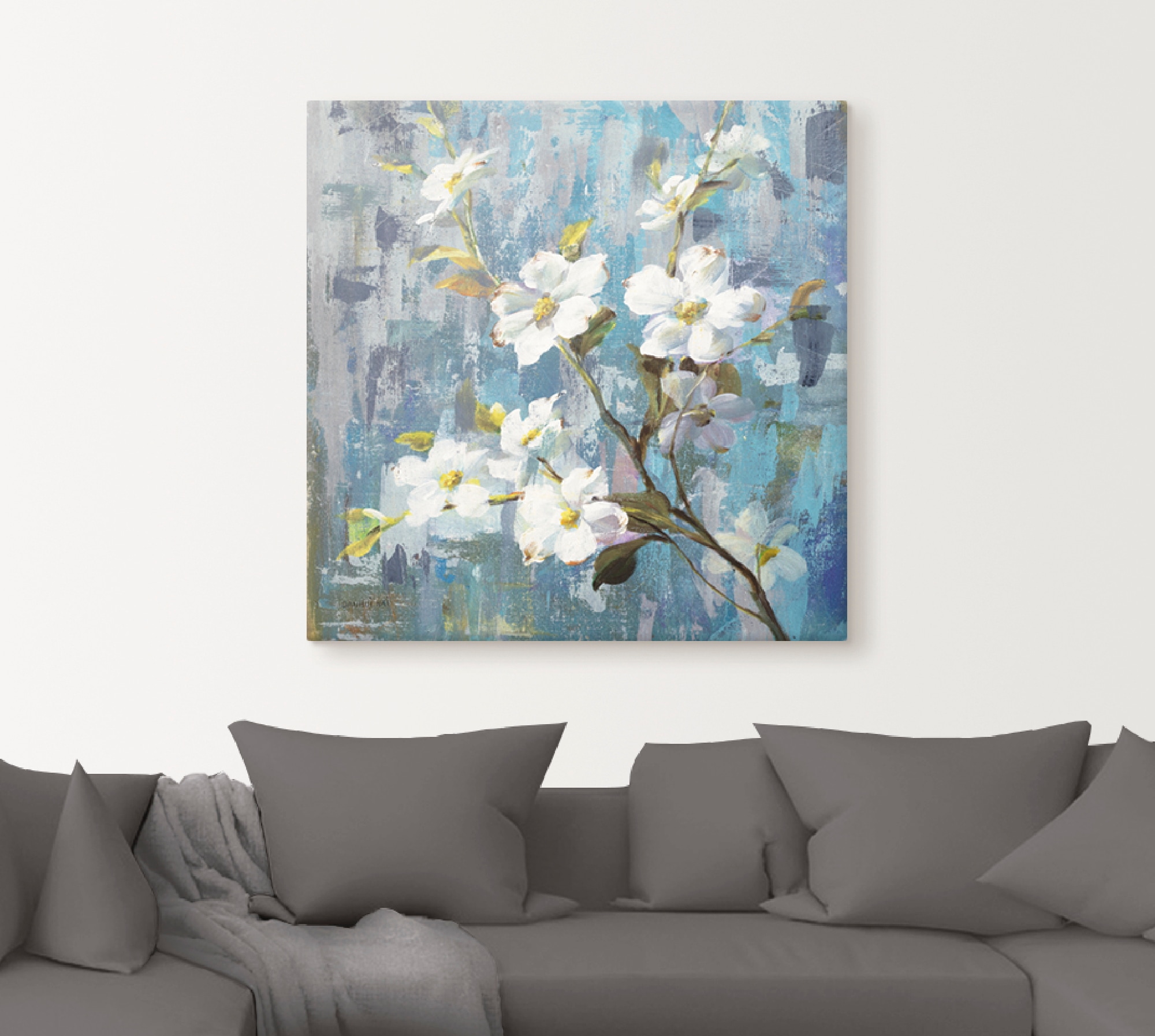 Artland Leinwandbild "Wundervolle Magnolie II", Blumen, (1 St.), auf Keilra günstig online kaufen