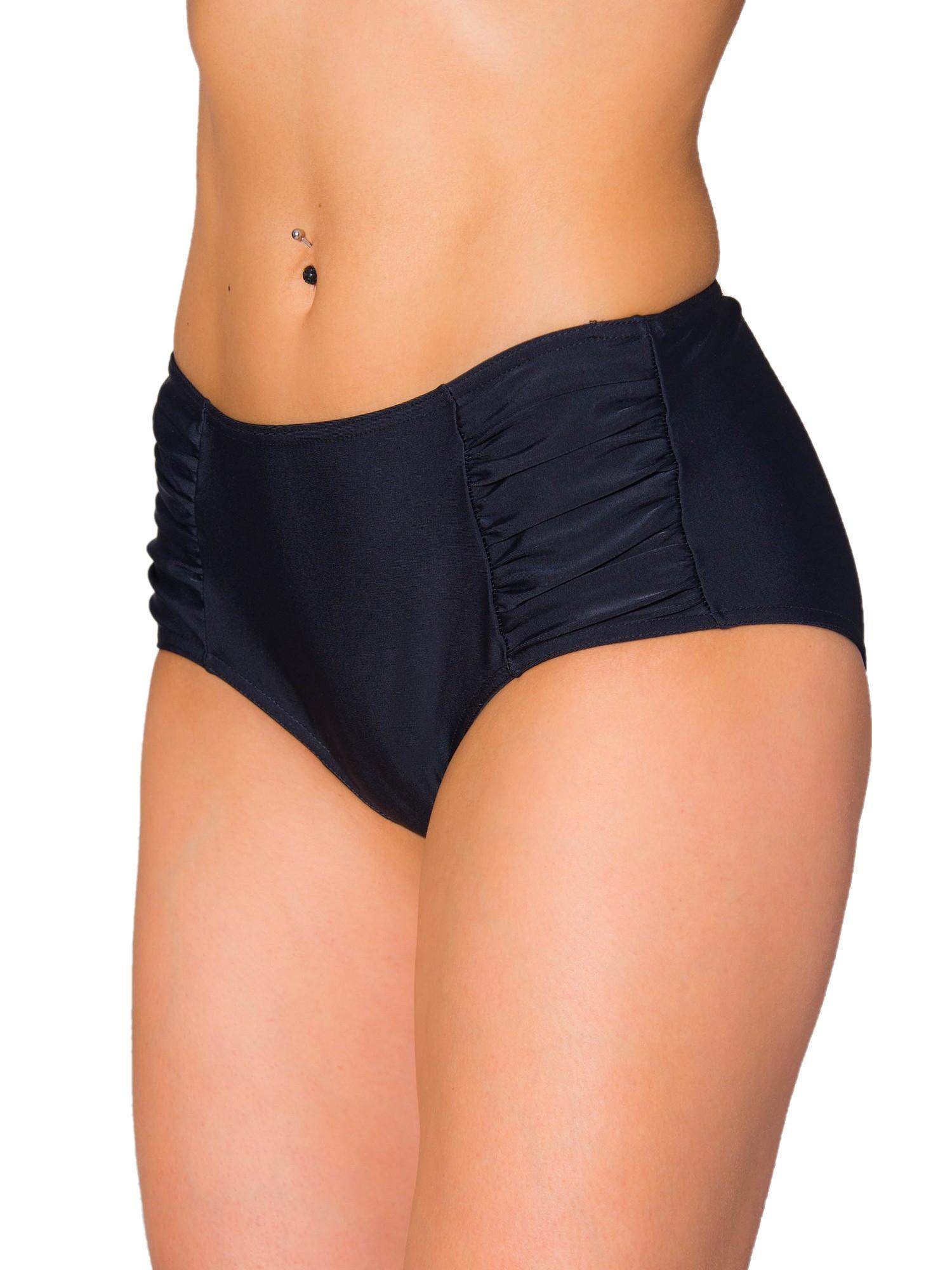 AQUARTI Bikini-Hose "Bikinihose Aquarti Damen Bikinihose mit seitlichen Raffungen"