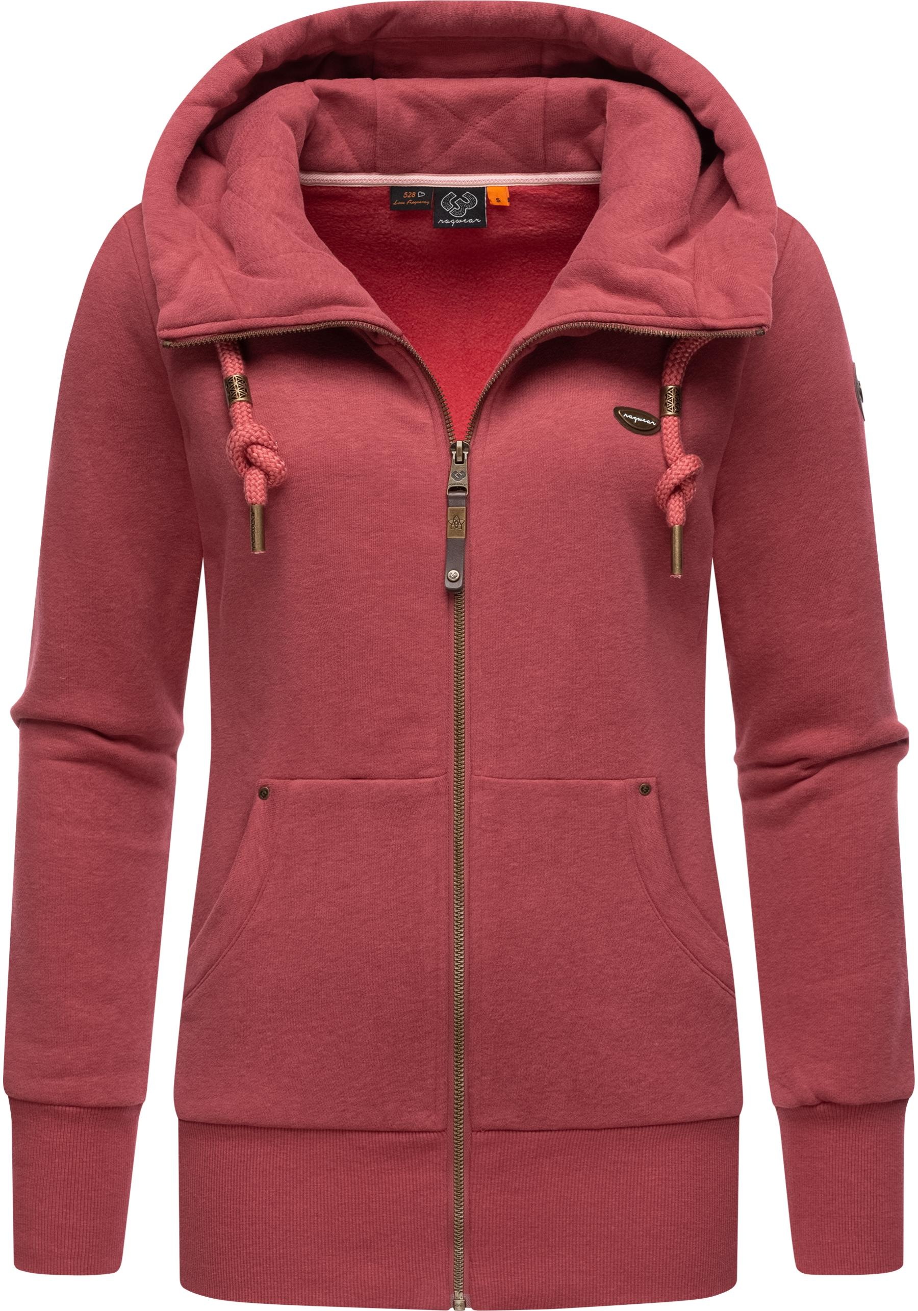 Ragwear Sweatjacke "Neska Zip", sportlicher Damen Hoodie mit Kapuze