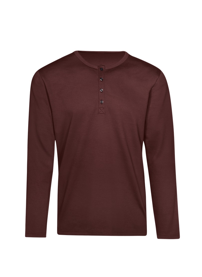 Trigema Longsleeve "TRIGEMA Langarmshirt mit Knopfleiste", (1 tlg.) günstig online kaufen