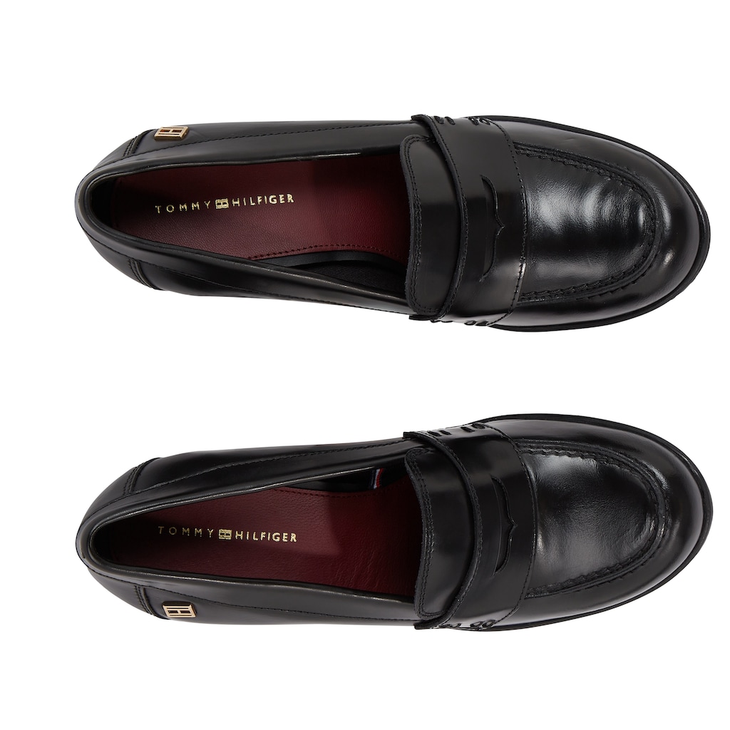 Tommy Hilfiger High-Heel-Pumps »TOMMY ESSENTIAL LOAFER PUMP«, mit modischem Zierriegel