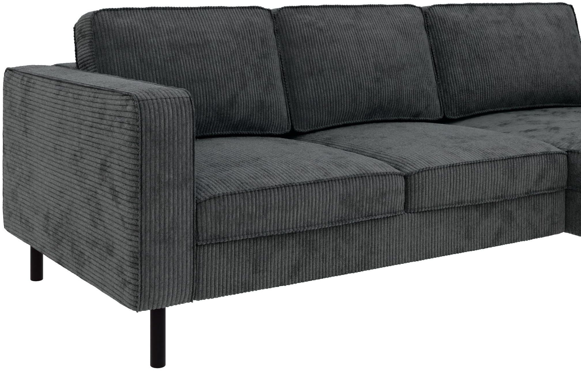TRENDMANUFAKTUR Ecksofa »Watkins, Couch wahlweise mit Schlaffunktion & Bettkasten, auch in Cord«, Recamiere beidseitig montierbar, Sofa in L-Form, Breite 232 cm