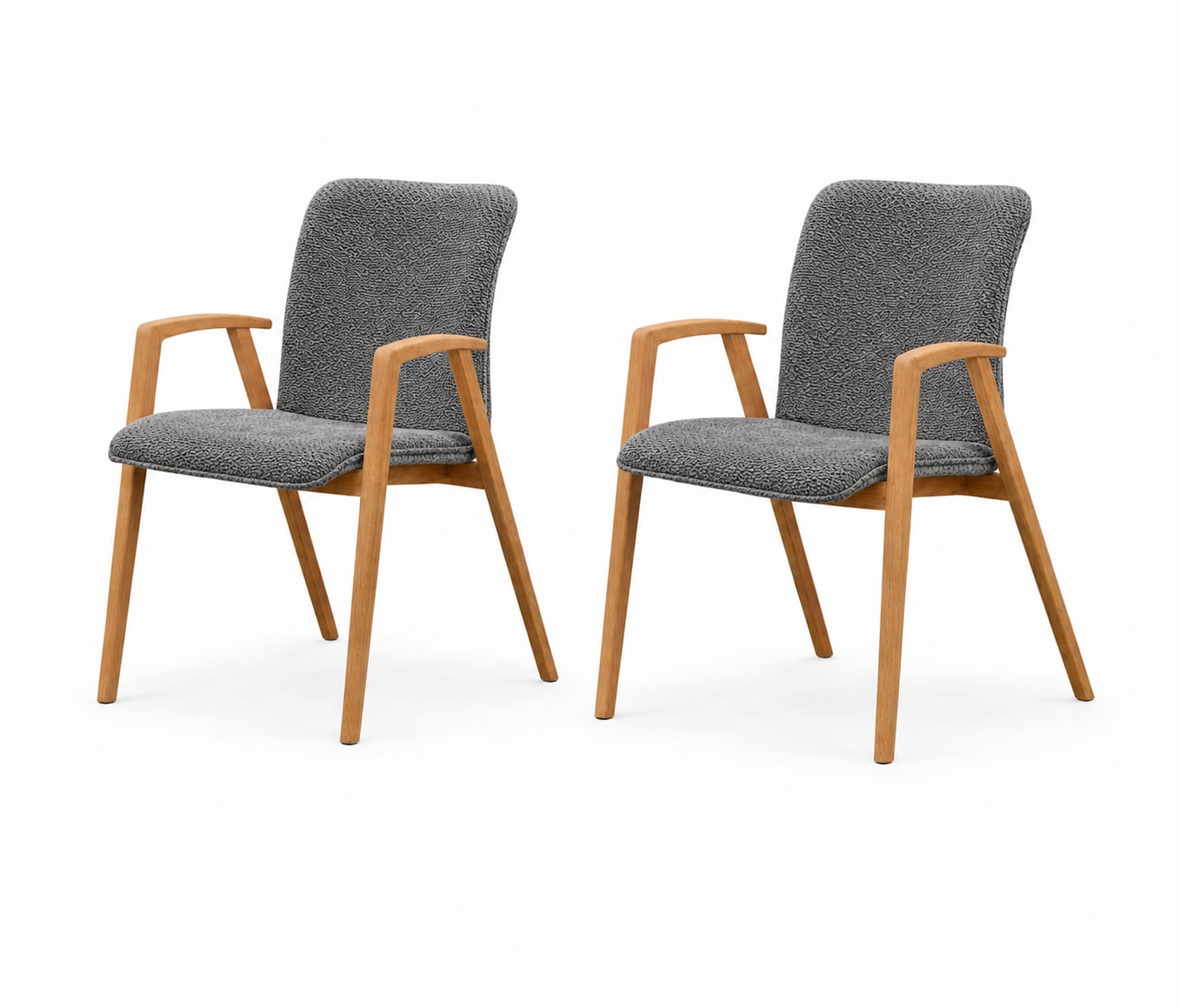 OTTO home "Loreen Esszimmerstuhl, Polsterstuhl, Designstuhl" (Set) 2 Stk.mit Massivgestell, hochwertig gearbeitet, Armlehnen, stilvoll, bequem