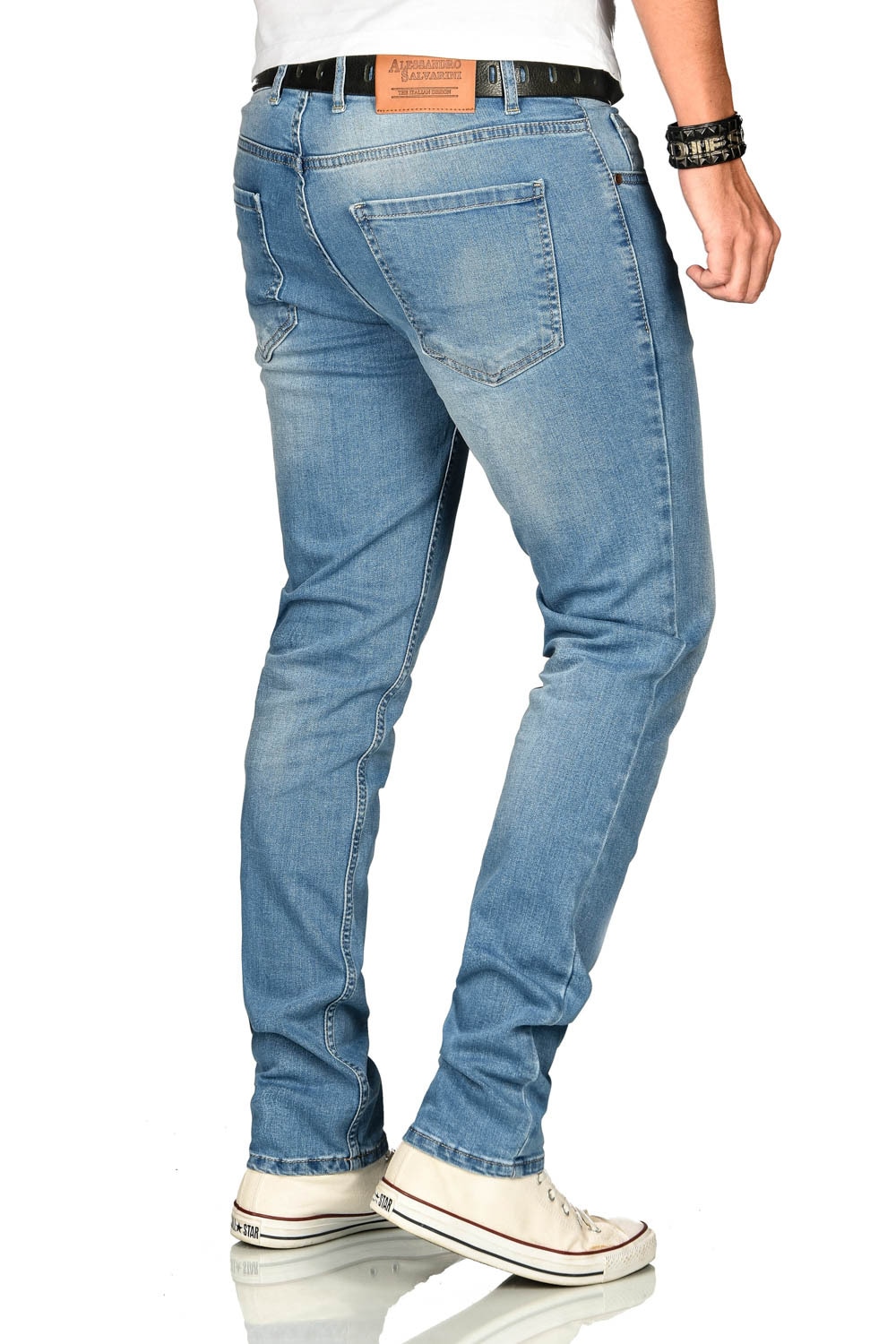 Alessandro Salvarini Stretch-Jeans »ASAngelo«, Angenehme Passform durch vorhandenen Elasthan Anteil