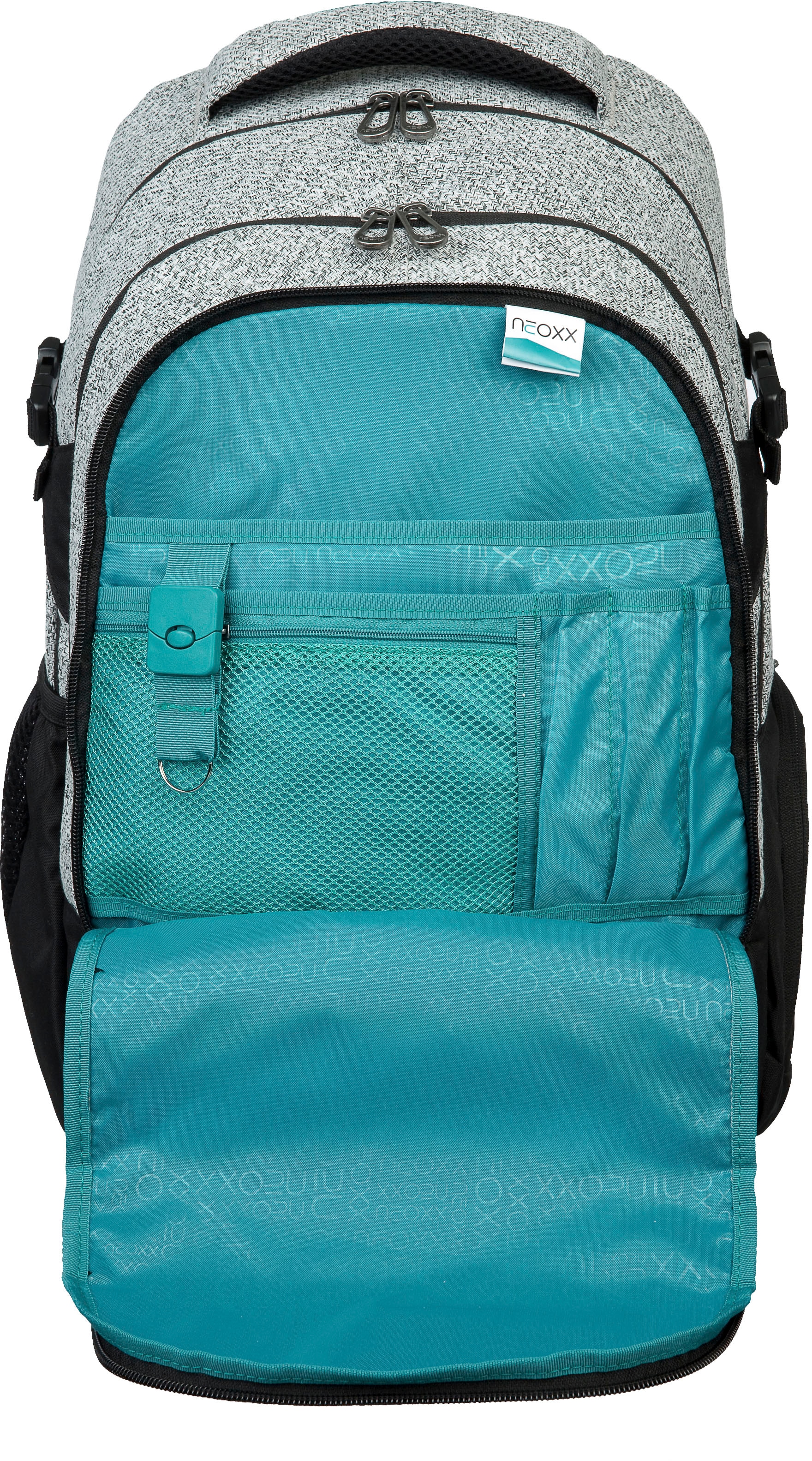 neoxx Schulrucksack »Active, Wool the World«, reflektierende Details, aus recycelten PET-Flaschen