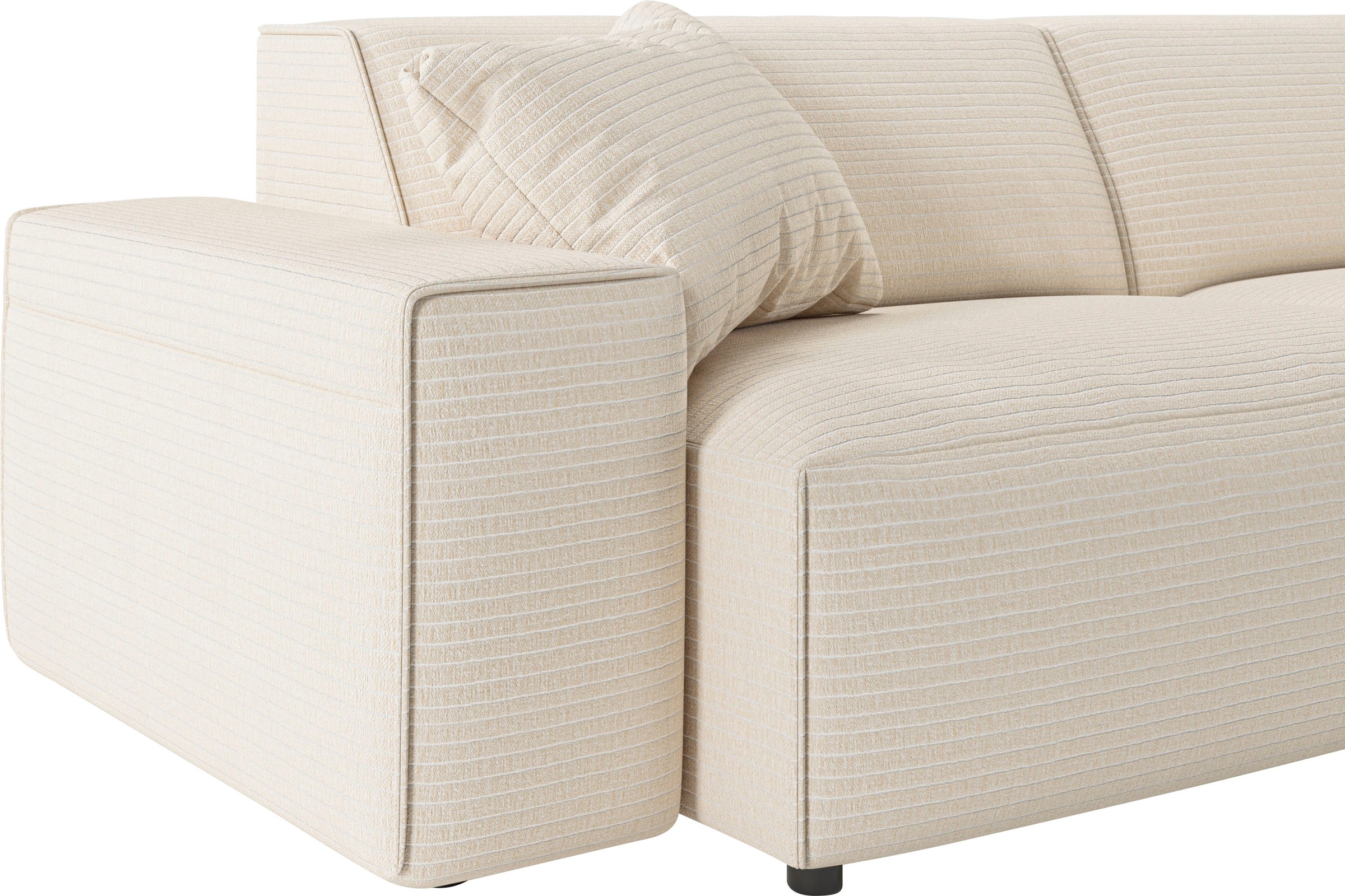 andas Big-Sofa »Glimminge  auch in Breitcord, Feincord + Easy care-Bezug,«, besondere Kedernähte Zierkissen