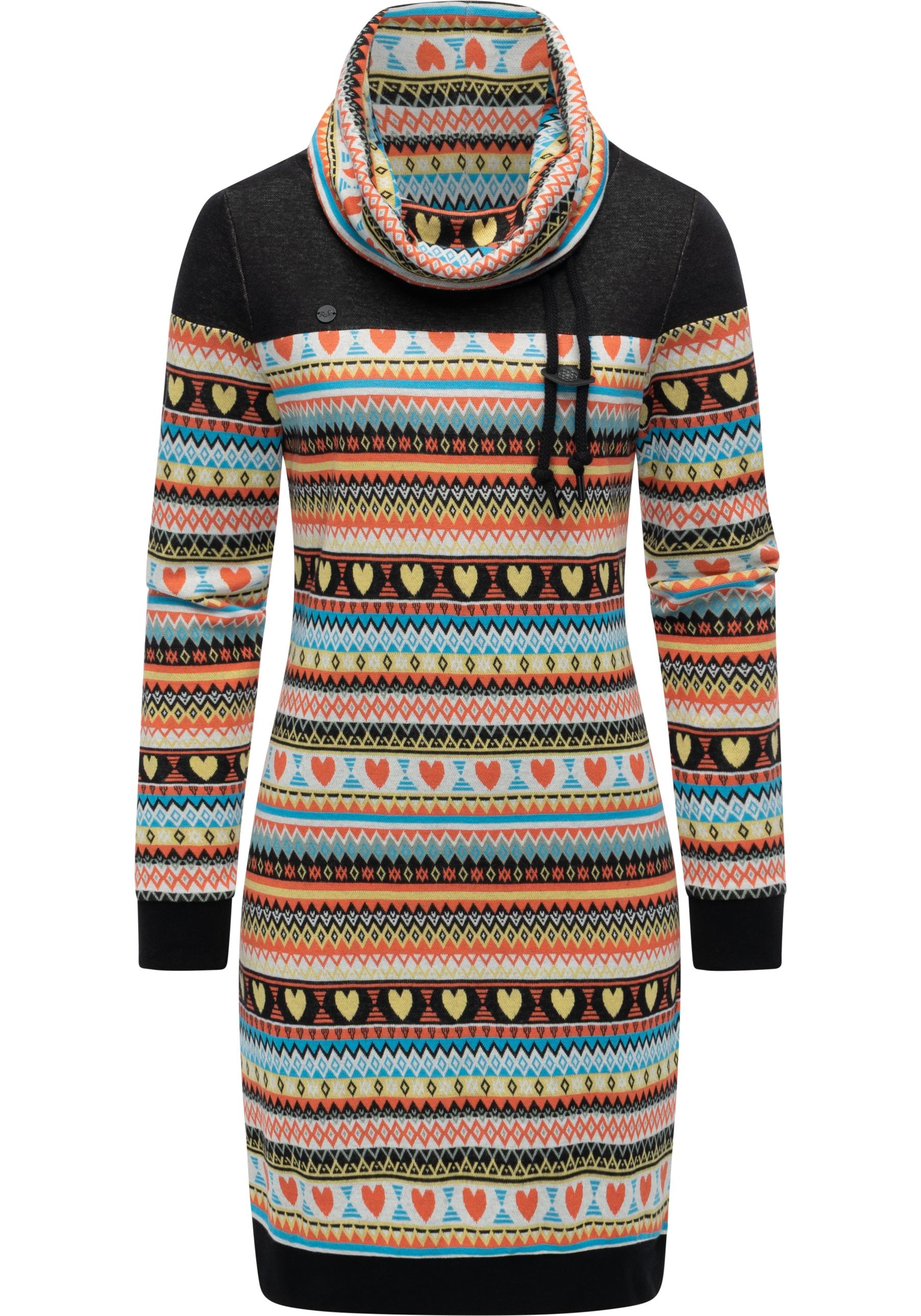 Ragwear Sweatkleid "Chlloe Jacquard YOUMODO" Ohne Taschen stylisches Langar günstig online kaufen
