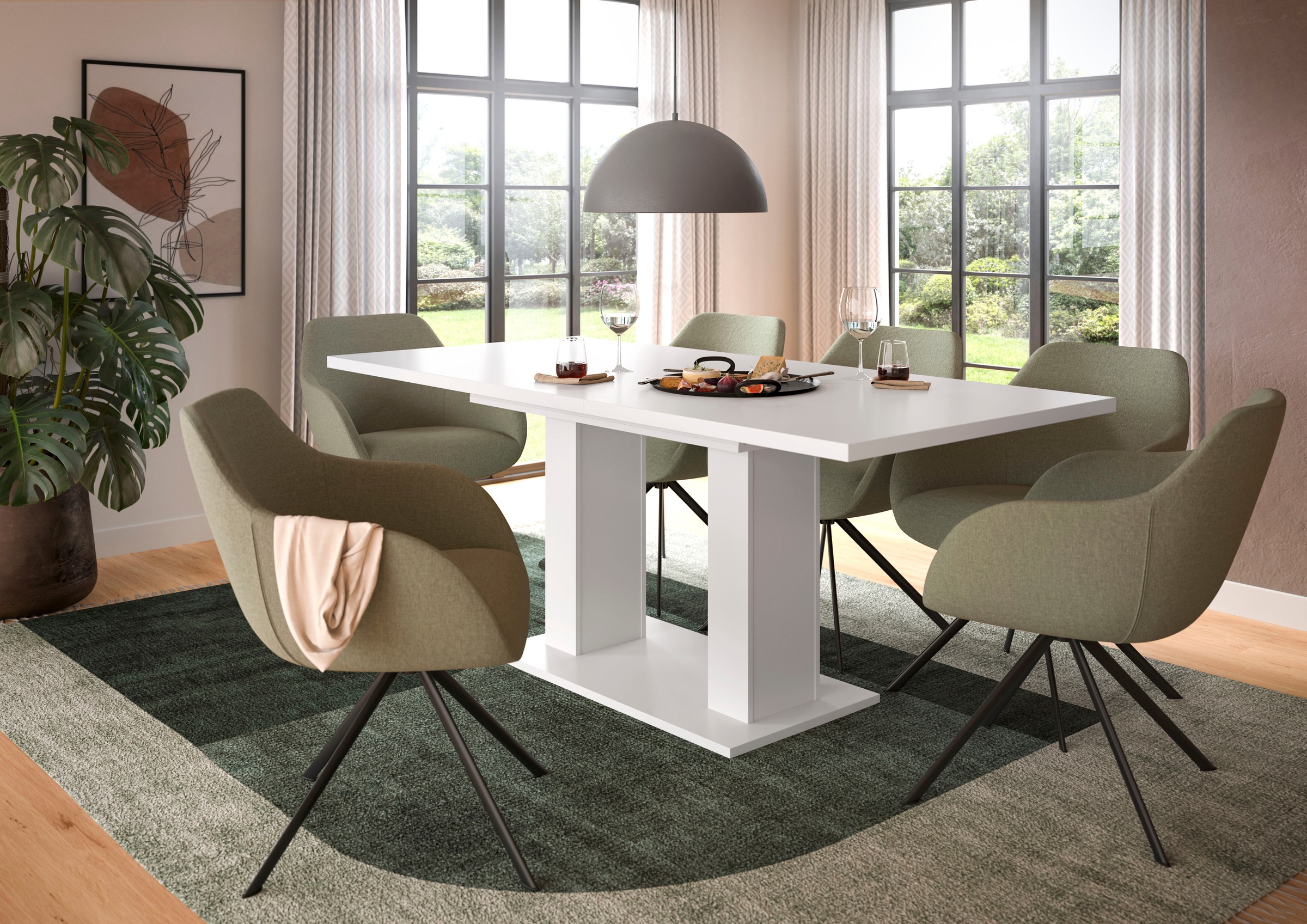 INOSIGN Esstisch "Motus, ausziehbar 150 -190 cm, inklusive 40 cm Einlegepla günstig online kaufen