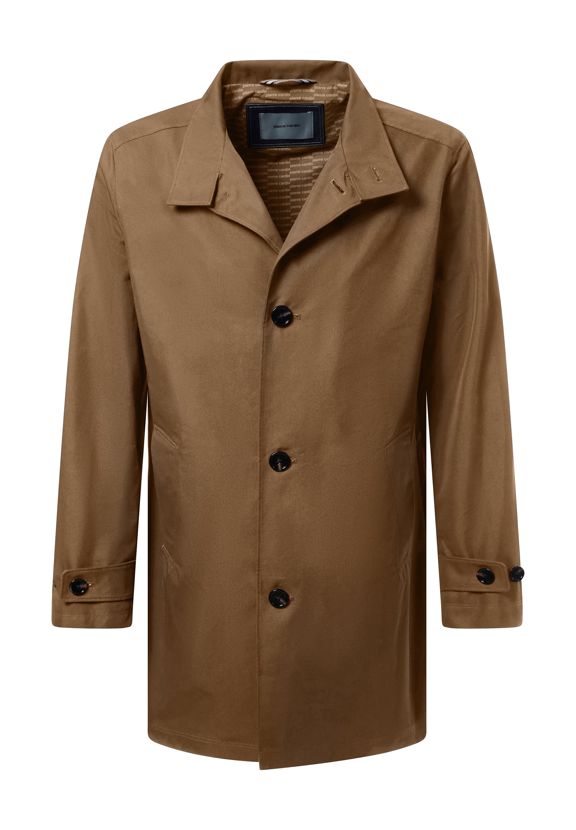Pierre Cardin Wintermantel "Pierre Cardin Mantel" mit knöpfbarem Stehkragen