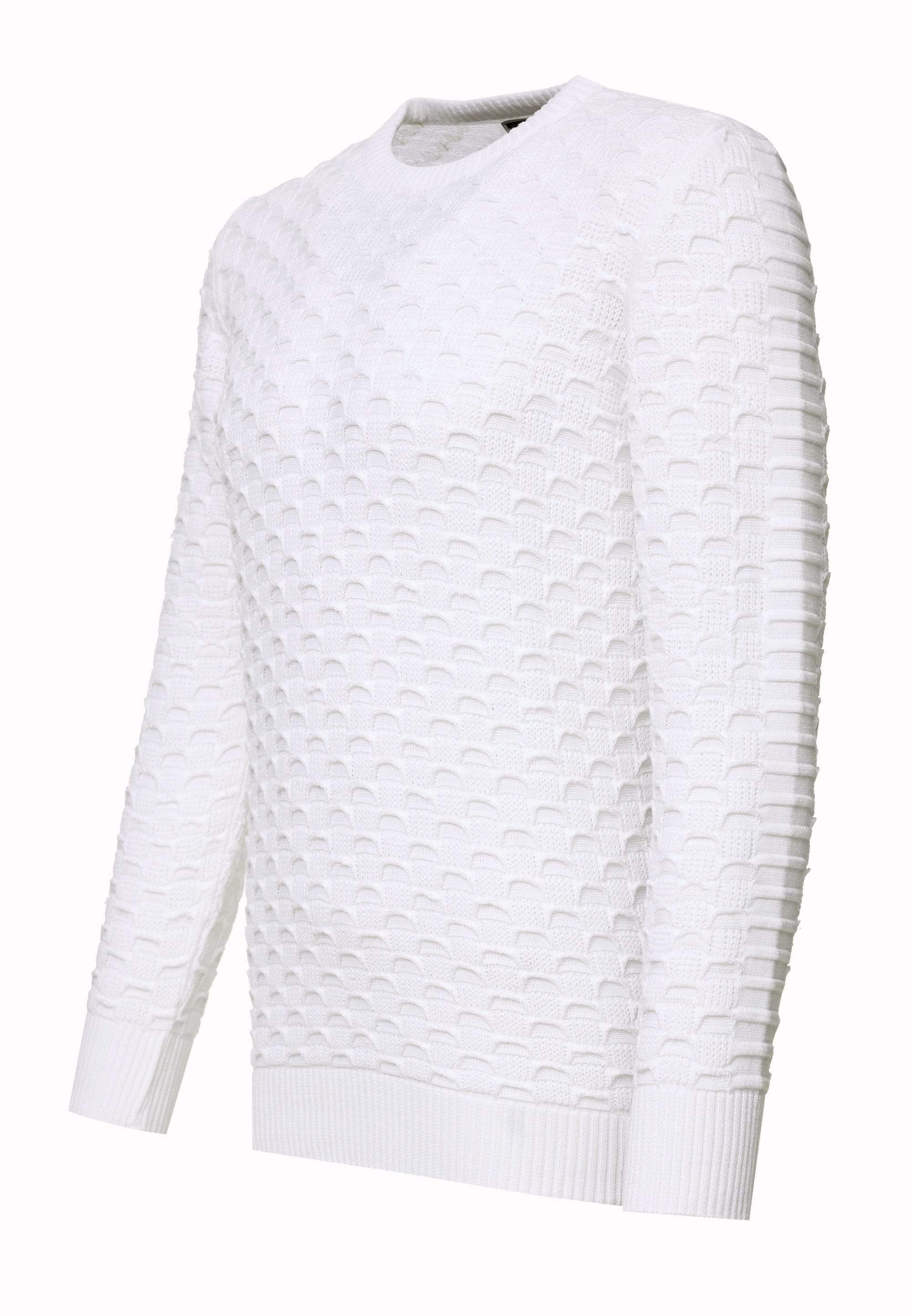 Rusty Neal Strickpullover mit modernem Strickmuster