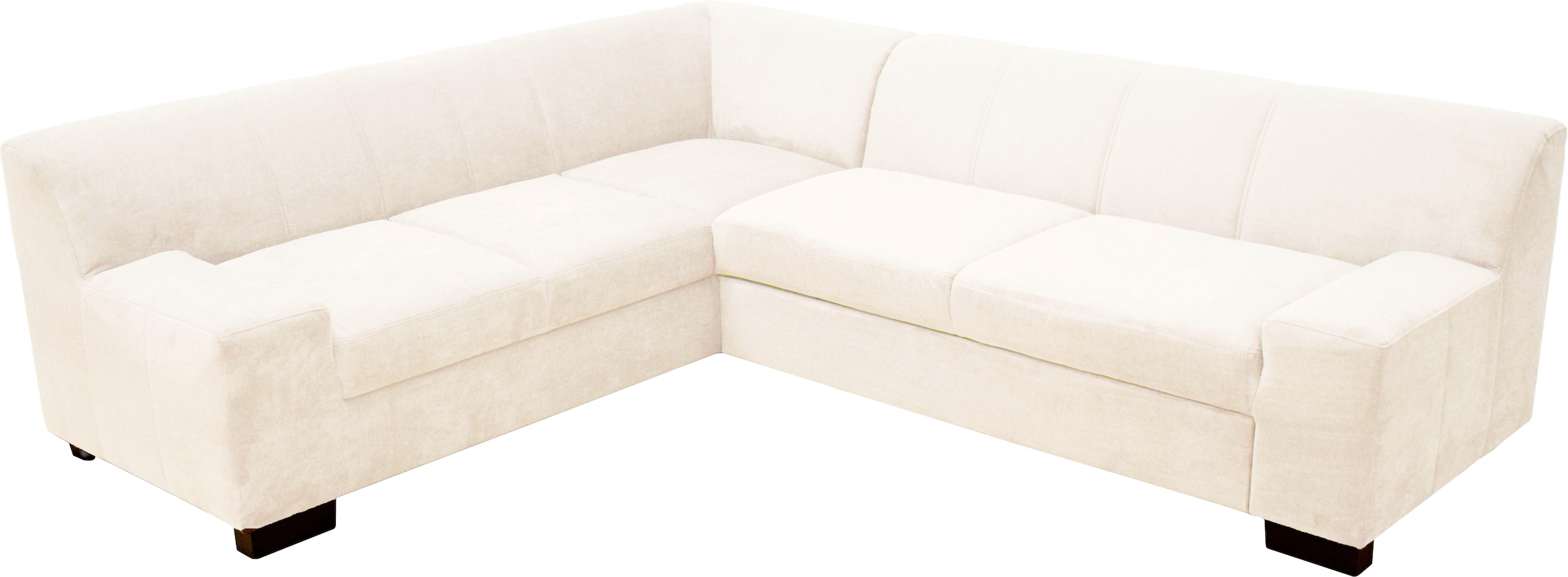 OTTO home Ecksofa »Faxe 249 x 214 cm, auch mit Schlaffunktion« L-Form, aus pflegeleichtem, weichem Luxus-Microfaser Bezug