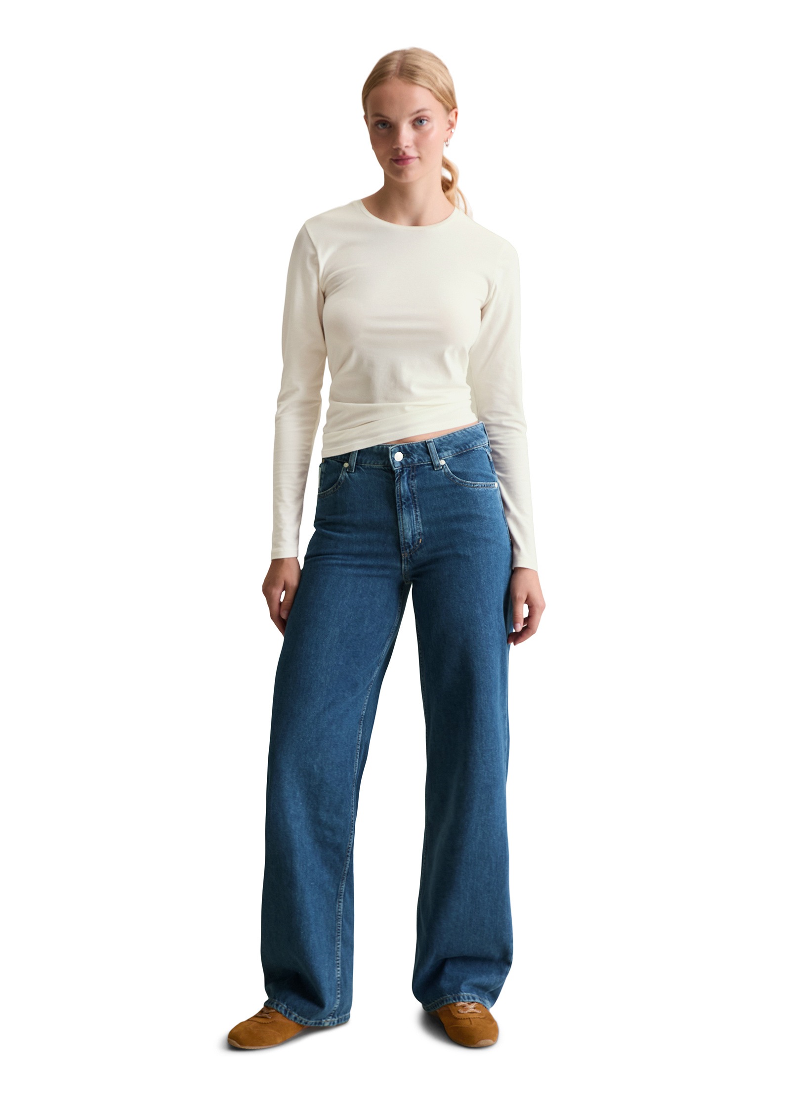 Marc O'Polo DENIM Weite Jeans »aus Rigid Denim«