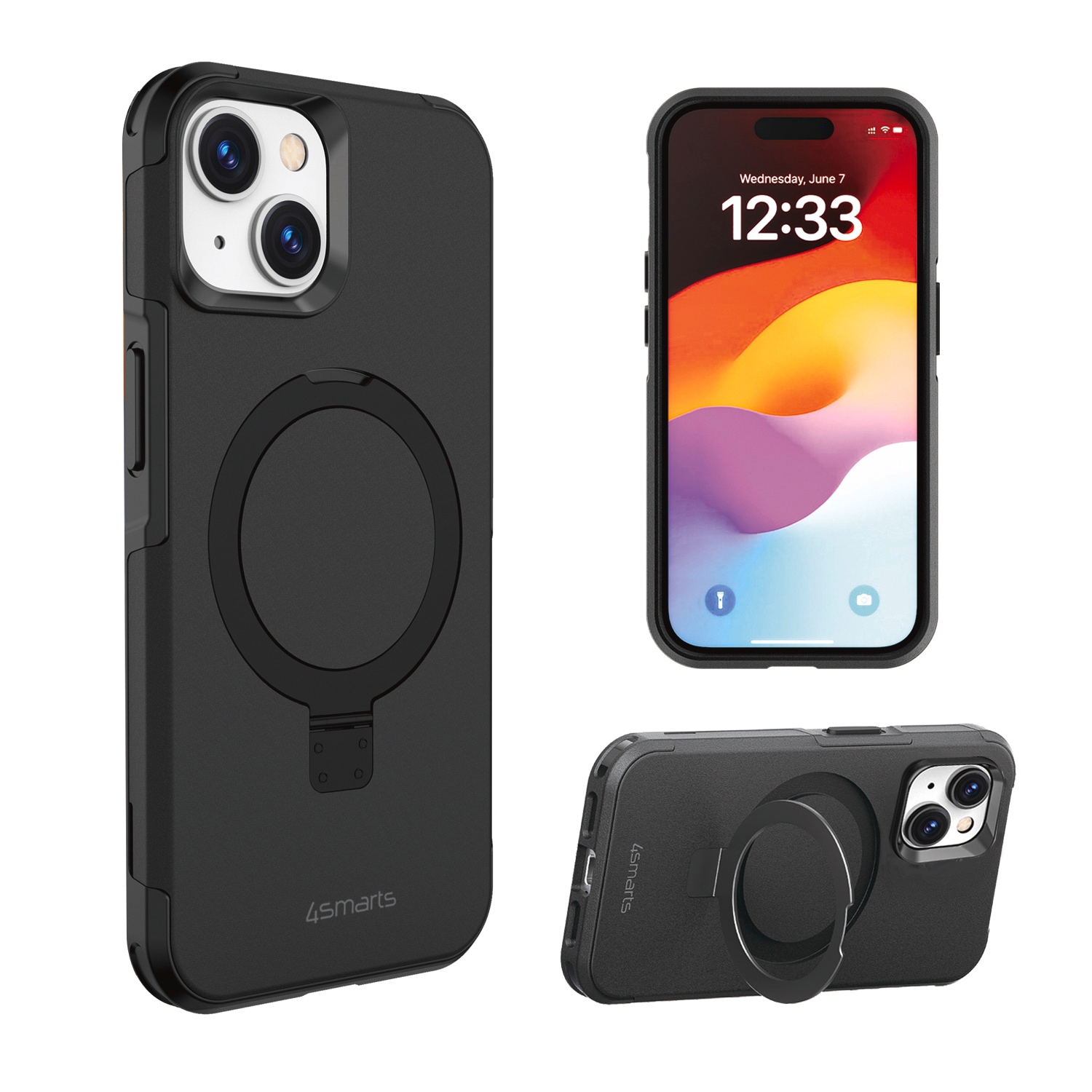 4smarts Backcover »Defend Case Magic Stand«, Apple iPhone 15 Plus, für iPhone 15 Plus