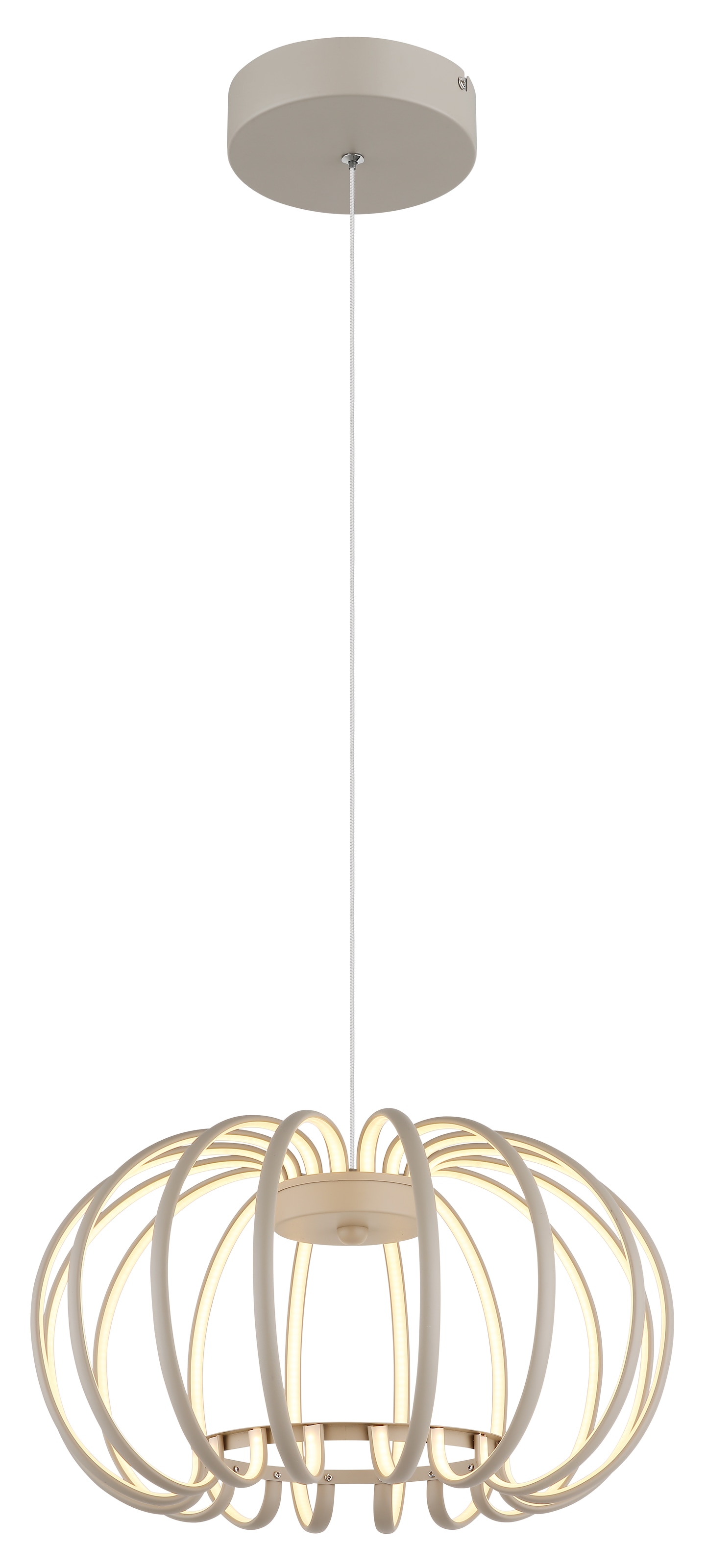 GLOBO LIGHTING Hängeleuchte »RIBBON« LED-Modul 1 Stk. Warmweiß Hängeleuchte, Opalglas, 3 Helligkeitsstufen, LED 40W