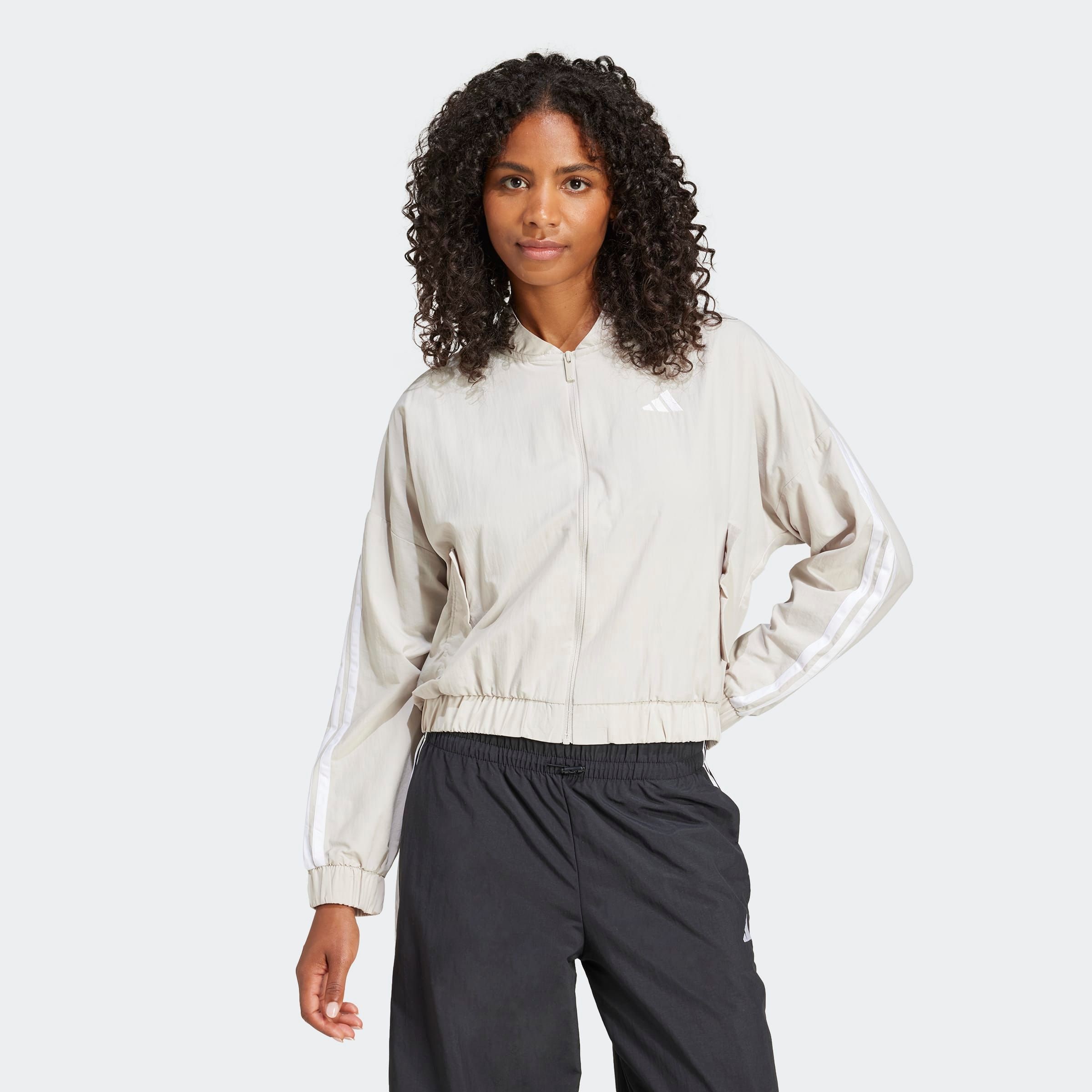 adidas Sportswear Bomberjacke "ESSENTIALS 3-STREIFEN LIFESTYLE WOVEN" günstig online kaufen