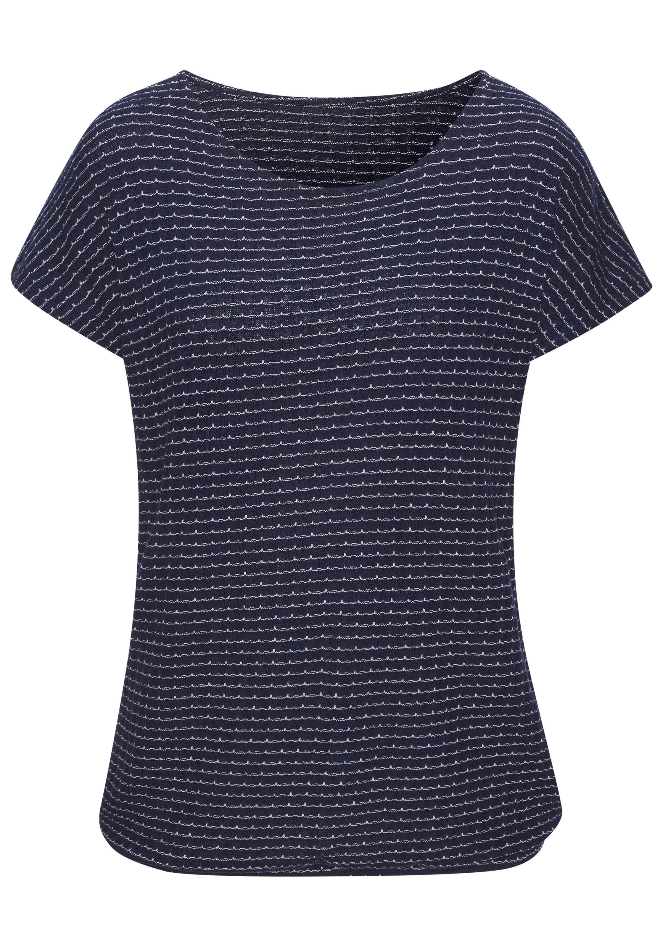 Vivance Kurzarmshirt "aus strukturierter Strickqualität", mit schönem Muste günstig online kaufen