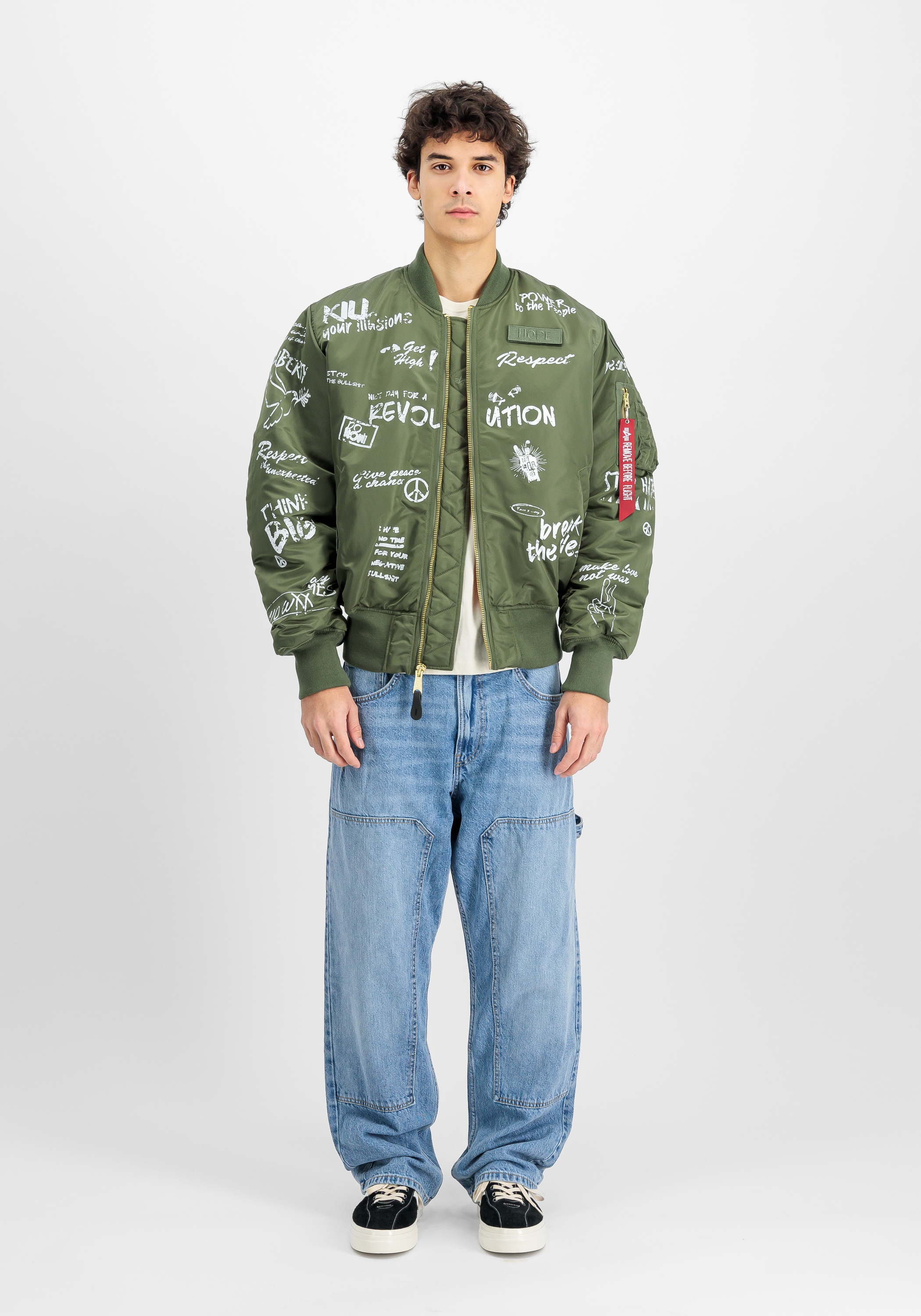 Alpha Industries Bomberjacke »Alpha Industries Men - Bomber Jackets MA-1 Peace«