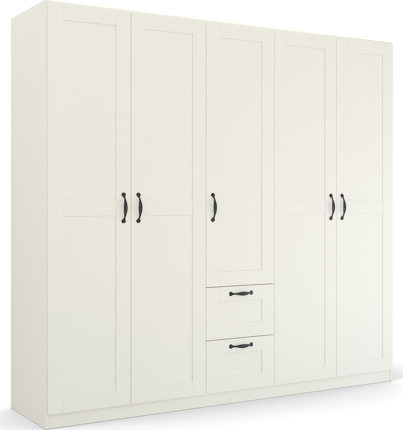rauch Drehtürenschrank "Kleiderschrank Schrank Garderobe Ankleide COTTAGE BY QUADRA SPIN" Breiten: 181/226/271 cm, Höhe 210 cm, in skandinavischem Landhausstil, mit Schubladen