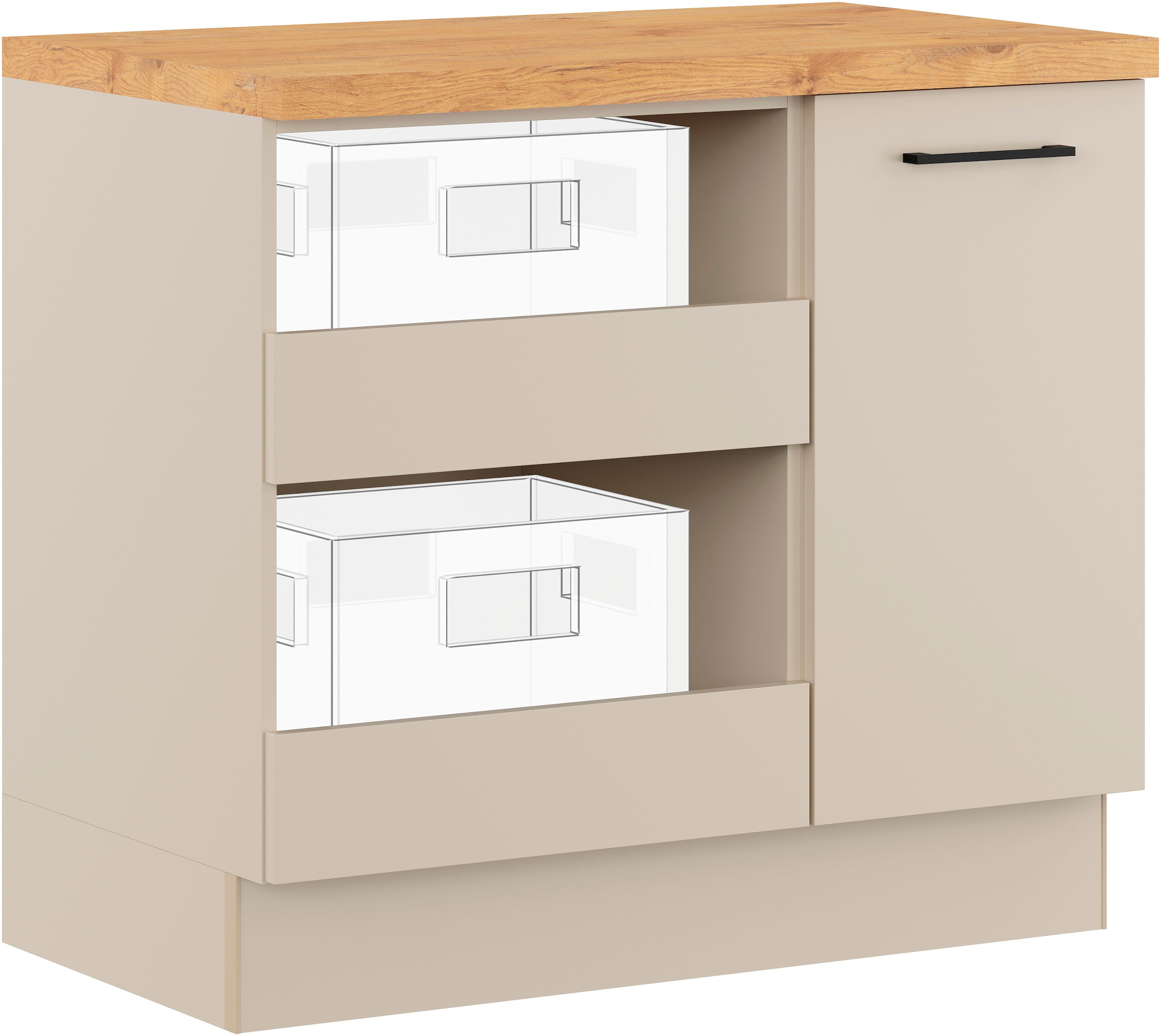 IMPULS KÜCHEN Mehrzweckschrank-Set "Warschau" 4 Stk. tlg. günstig online kaufen