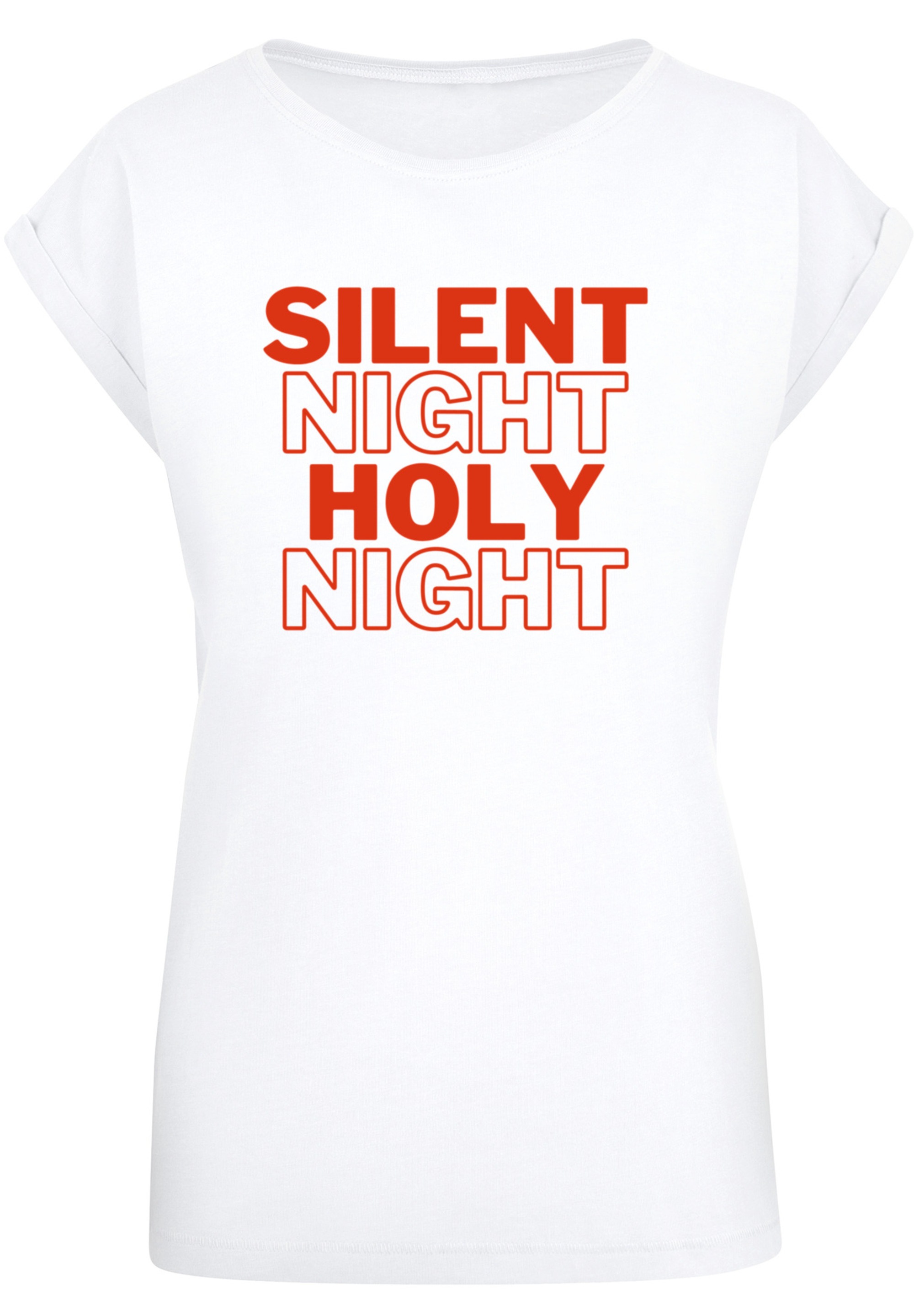 F4NT4STIC T-Shirt »Silent Night Holy Night Weihnachten«, Print