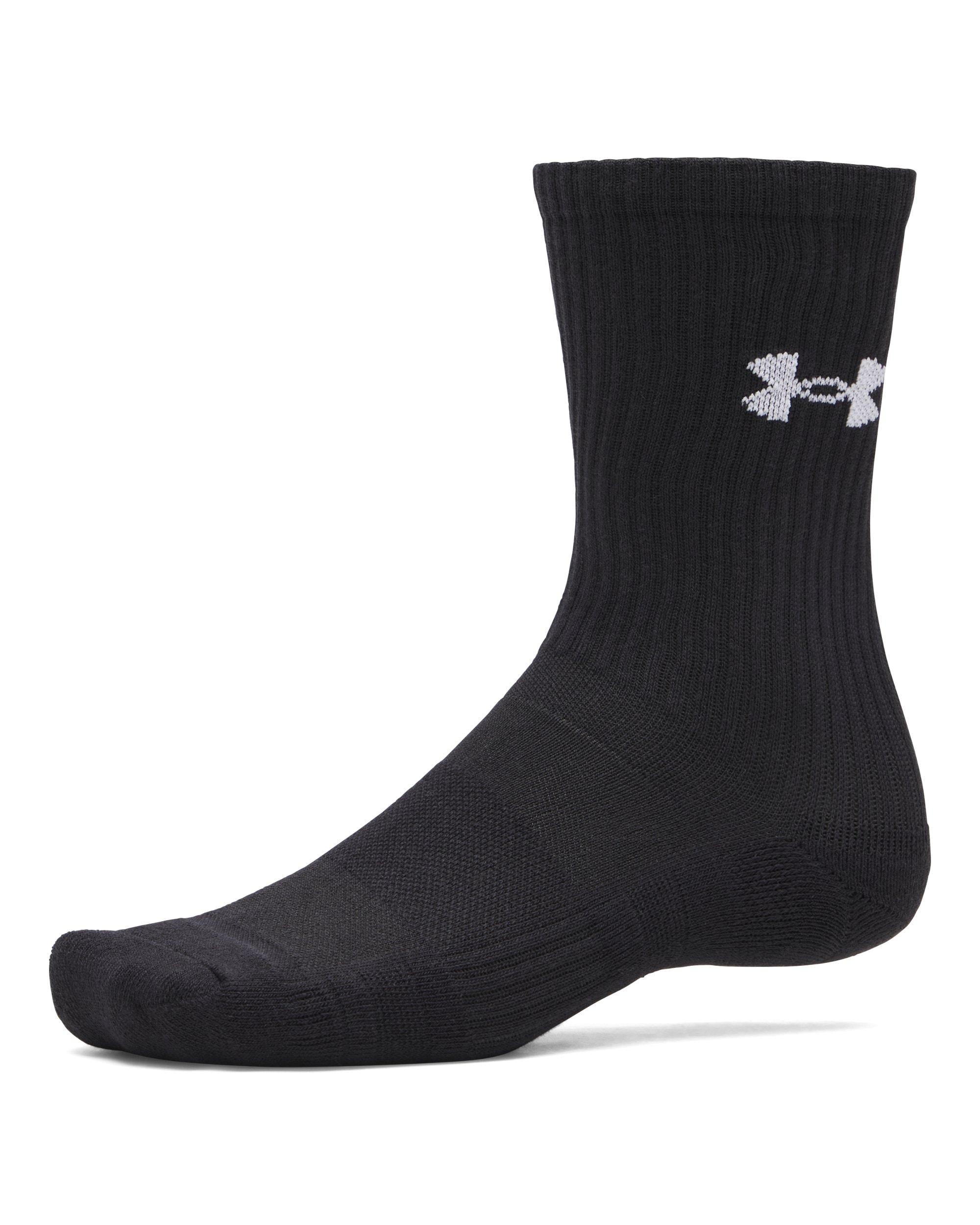 Under Armour Sportsocken "UA PERFORMANCE COTTON 3P CRW" 3 Paar tlg. für vielseitige Aktivitäten, weiches Material aus 100% Baumwolle