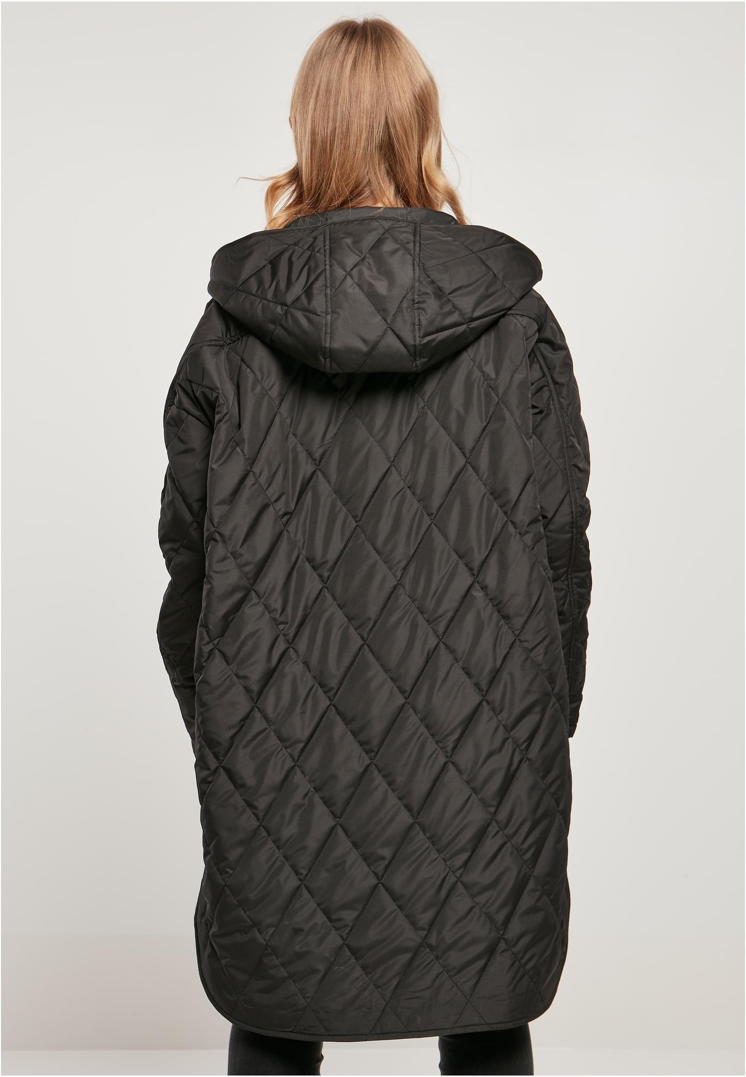 »Damen BAUR für CLASSICS Diamond | St.), bestellen Coat«, Outdoorjacke Kapuze URBAN Hooded Oversized (1 ohne Quilted Ladies