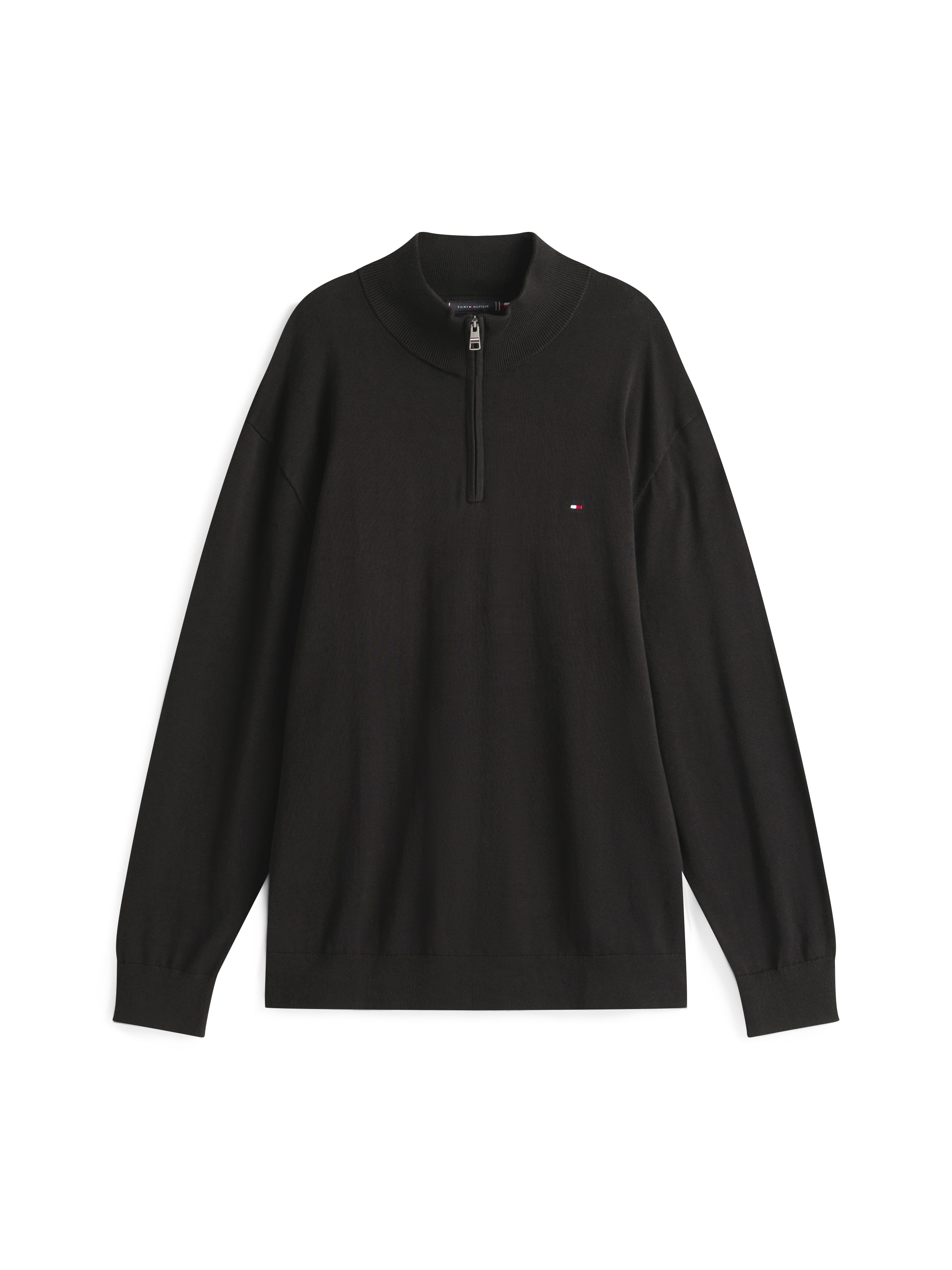 Tommy Hilfiger Big & Tall Stehkragenpullover »BT-ESSENTIAL COTTON ZIP MOCK-B«, Großen Größen