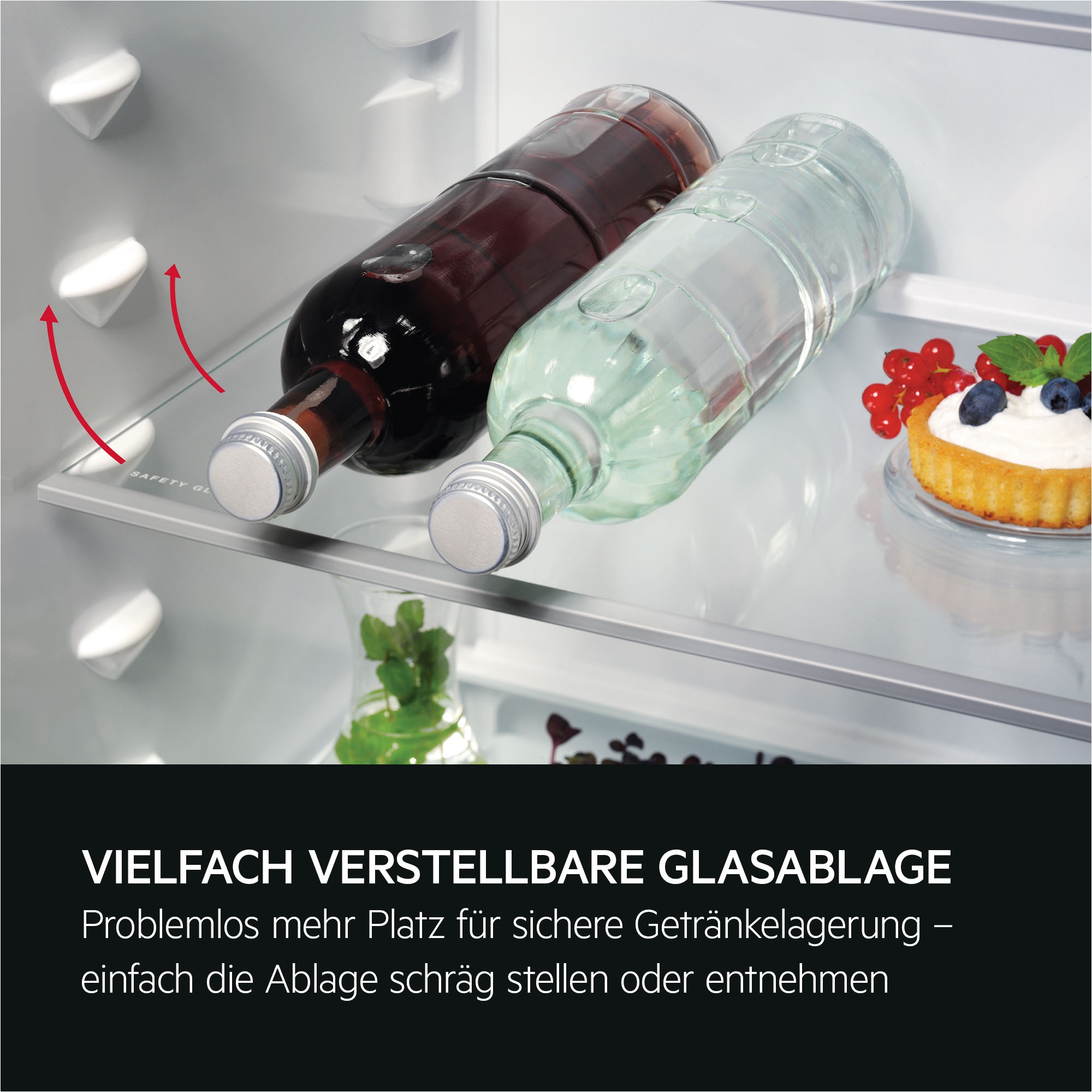 AEG Einbaukühlschrank 5000 »TSF5012WDF« 122,4 cm hoch 55,6 cm breit OptiSpace ermöglicht dir eine flexible Nutzung des Kühlraums