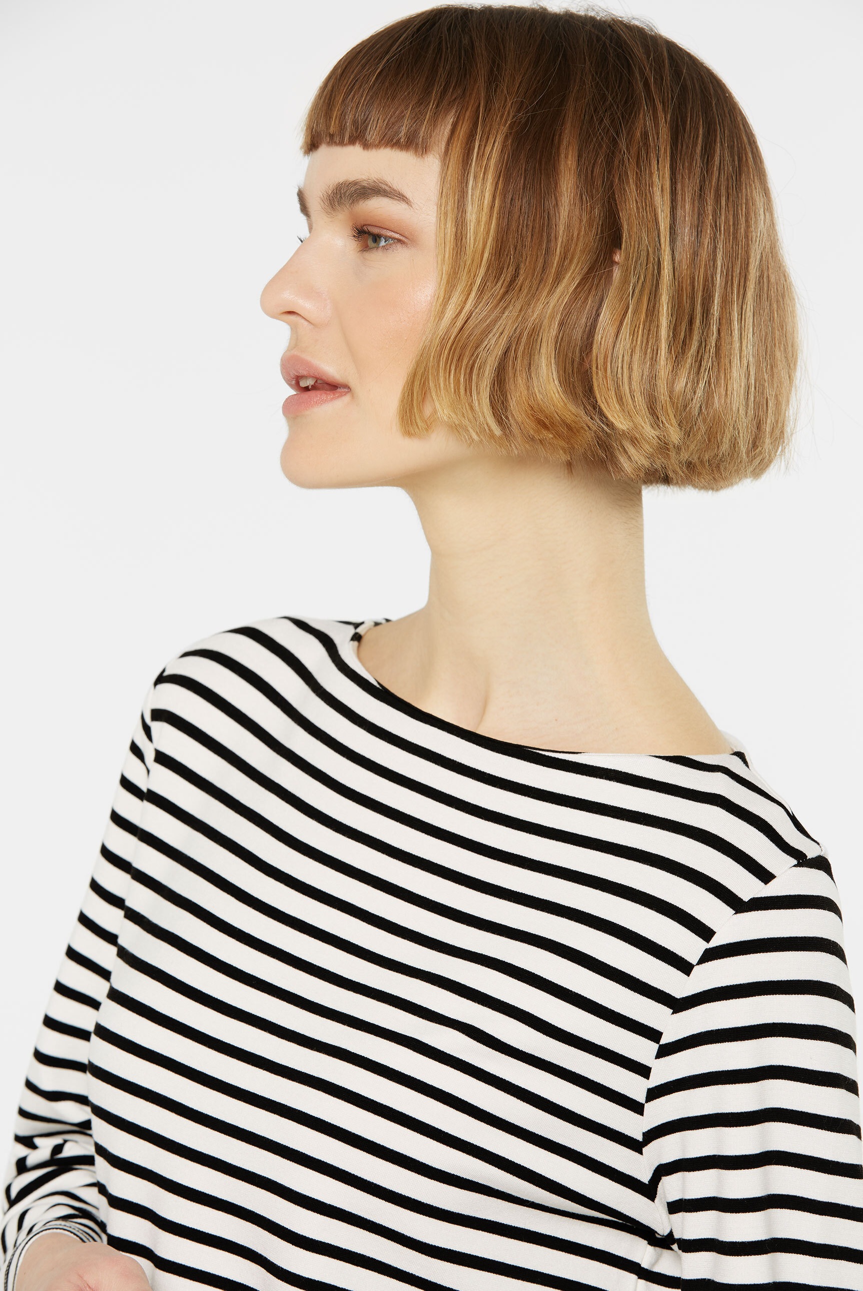 SENSES.THE LABEL 3/4-Arm-Shirt, mit verkürzten Ärmeln