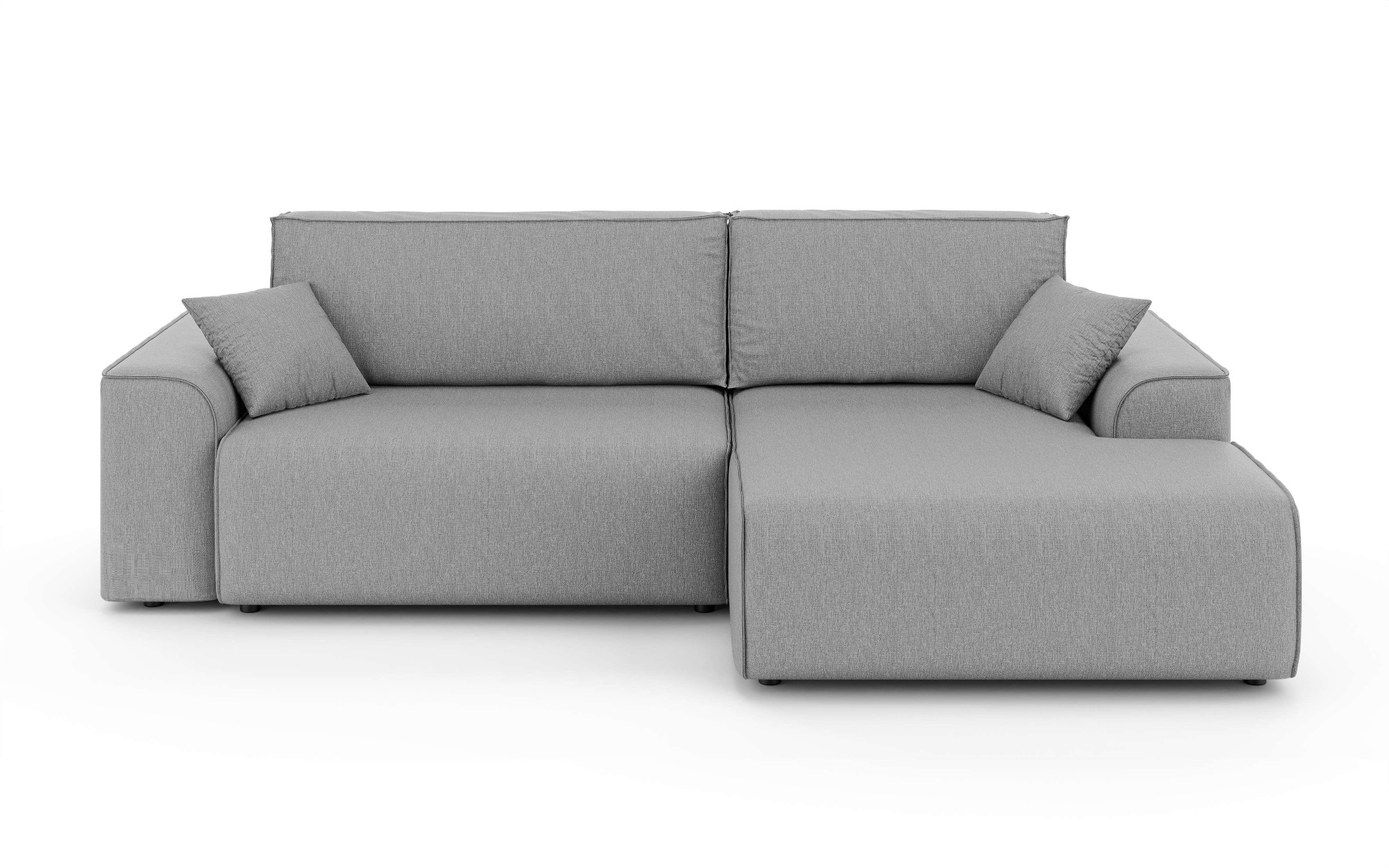 Home affaire Ecksofa »Santenay mit Bettfunktion und Bettkasten, Maße: B/T/H 266/164/90 cm«, L-Form mit Wellenfederung, Schlaffläche: 140x213 cm, auch in Cord