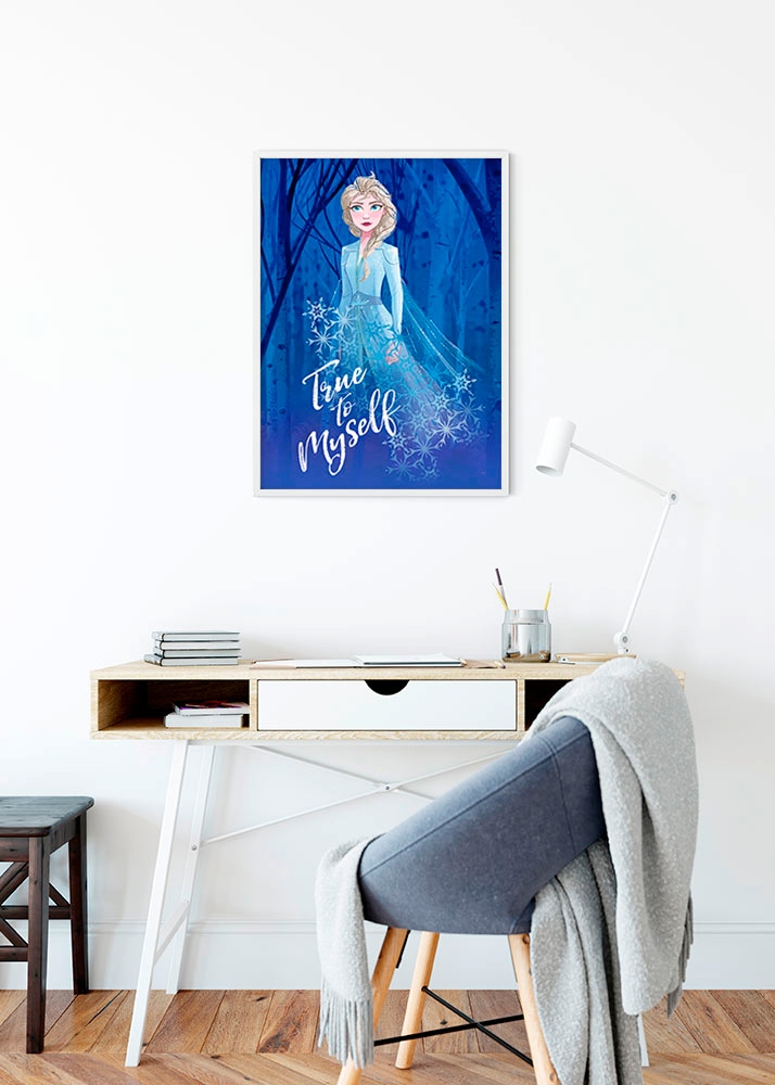 Komar Poster »Frozen 2 Elsa true to myself«, Disney, (1 St.), Kinderzimmer, Schlafzimmer, Wohnzimmer