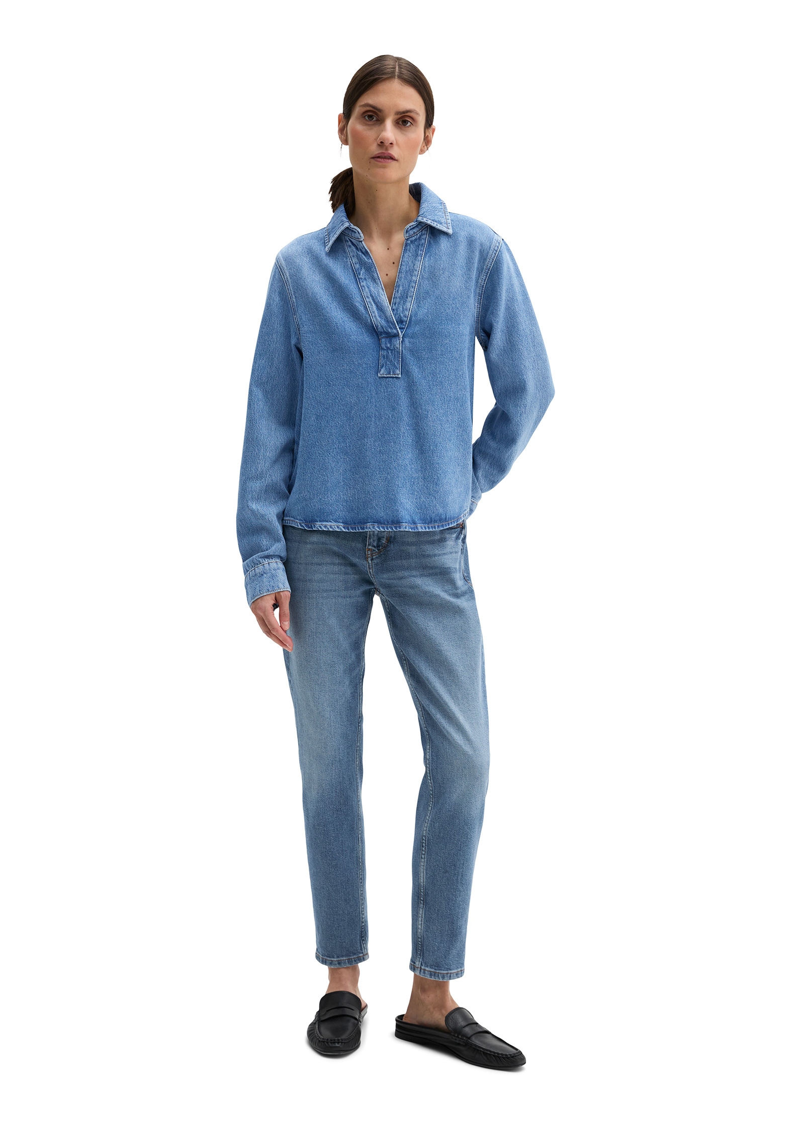 Marc O'Polo Langarmbluse »aus TENCEL™ Lyocell-Mix«