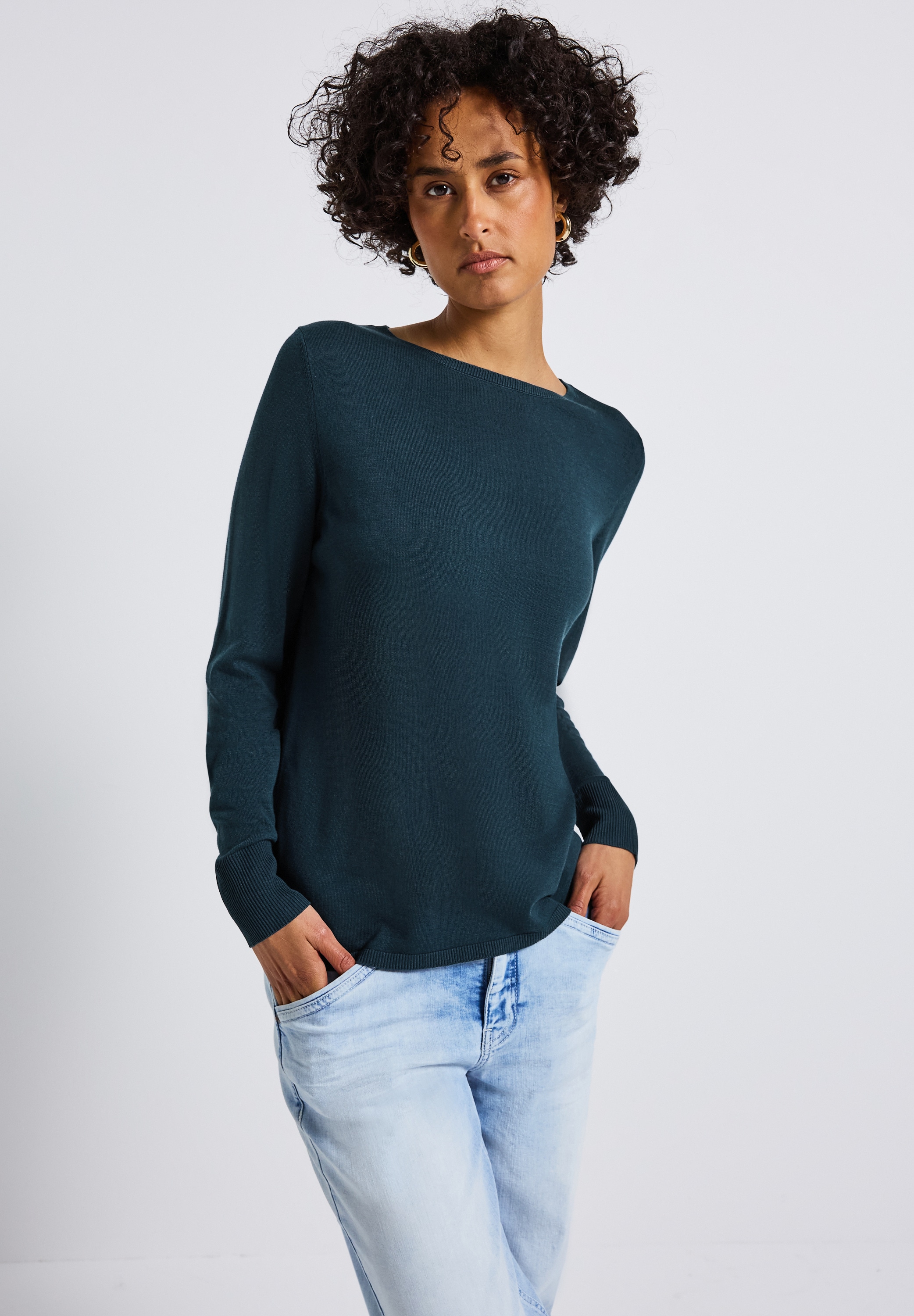 STREET ONE Strickpullover, softe Viskose günstig online kaufen