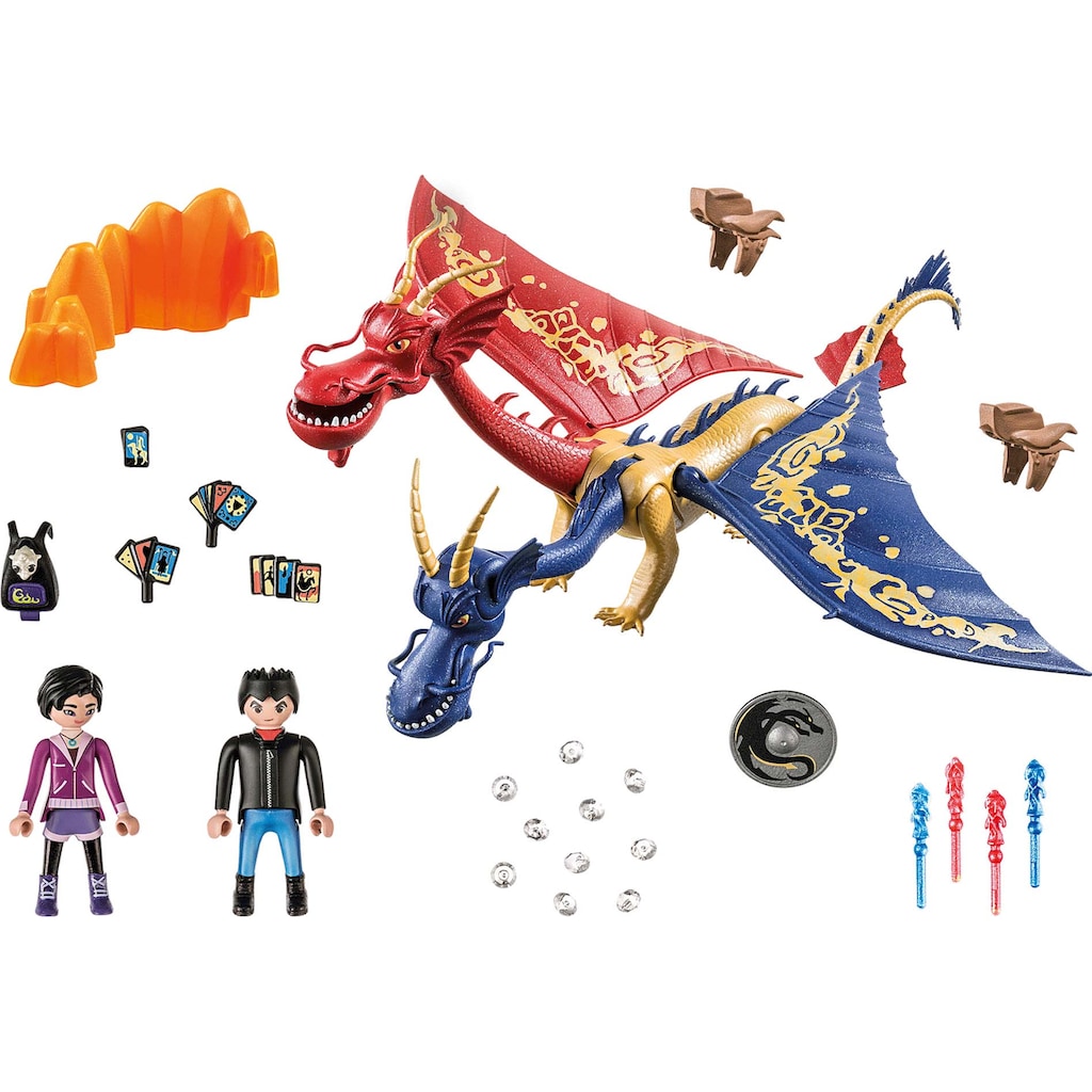 Playmobil® Konstruktions-Spielset »Dragons: The Nine Realms - Wu & Wei mit Jun (71080)«, (40 St.)