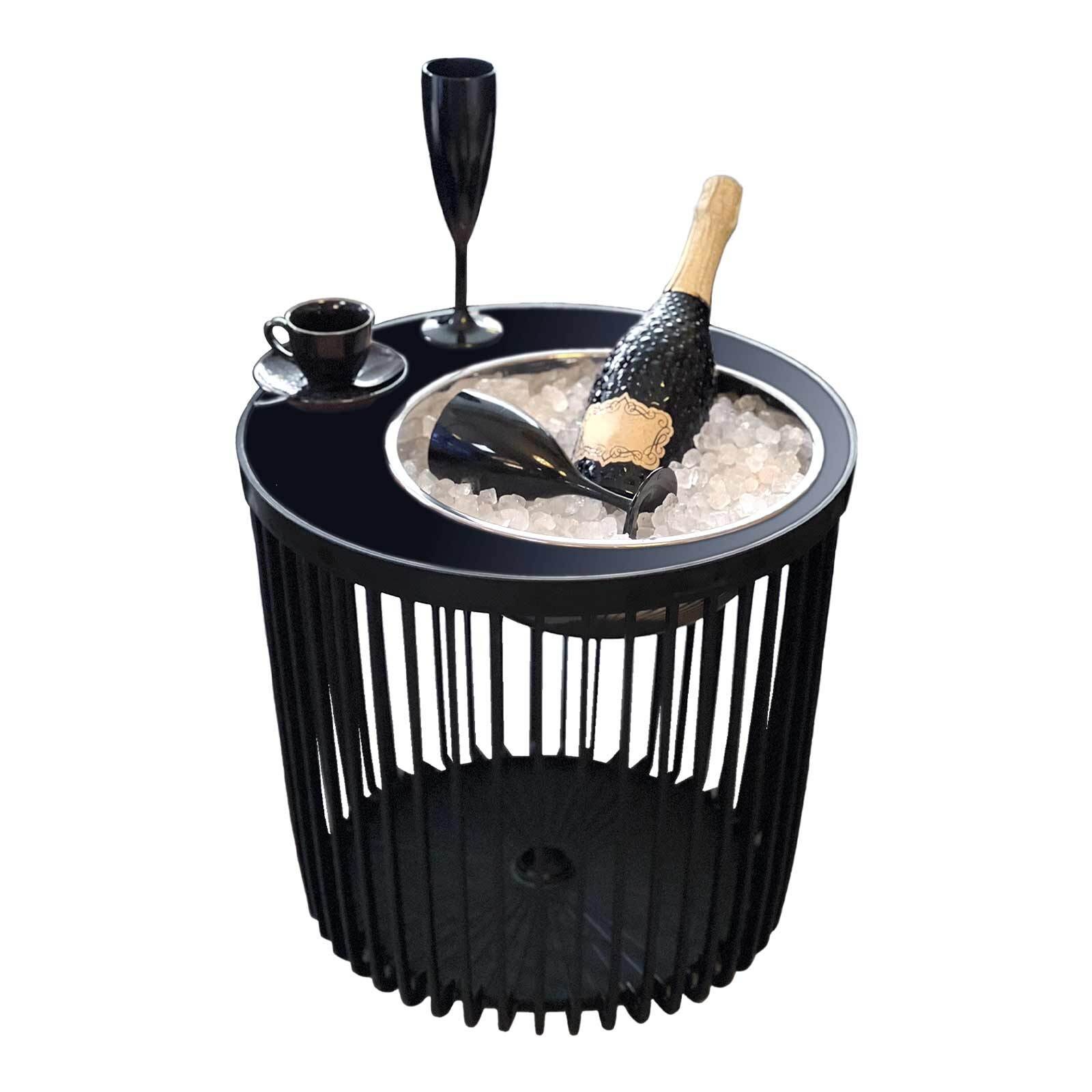 COOTAB Cooler Table Beistelltisch "4-in-1 Loungetisch mit Edelstahl-Kühler günstig online kaufen