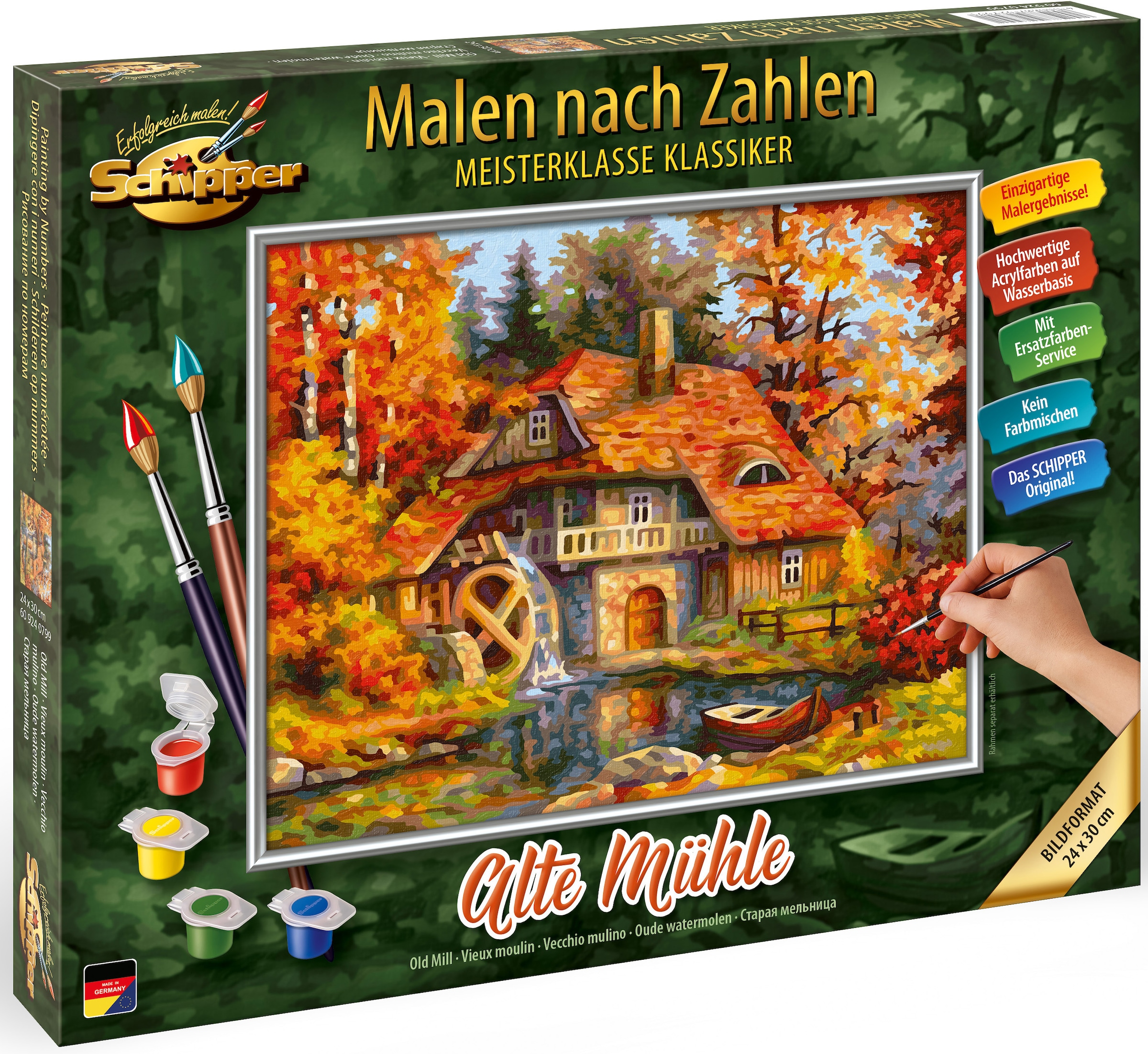 Schipper Malen nach Zahlen »Meisterklasse Premium - Alte Mühle«, Made in Germany