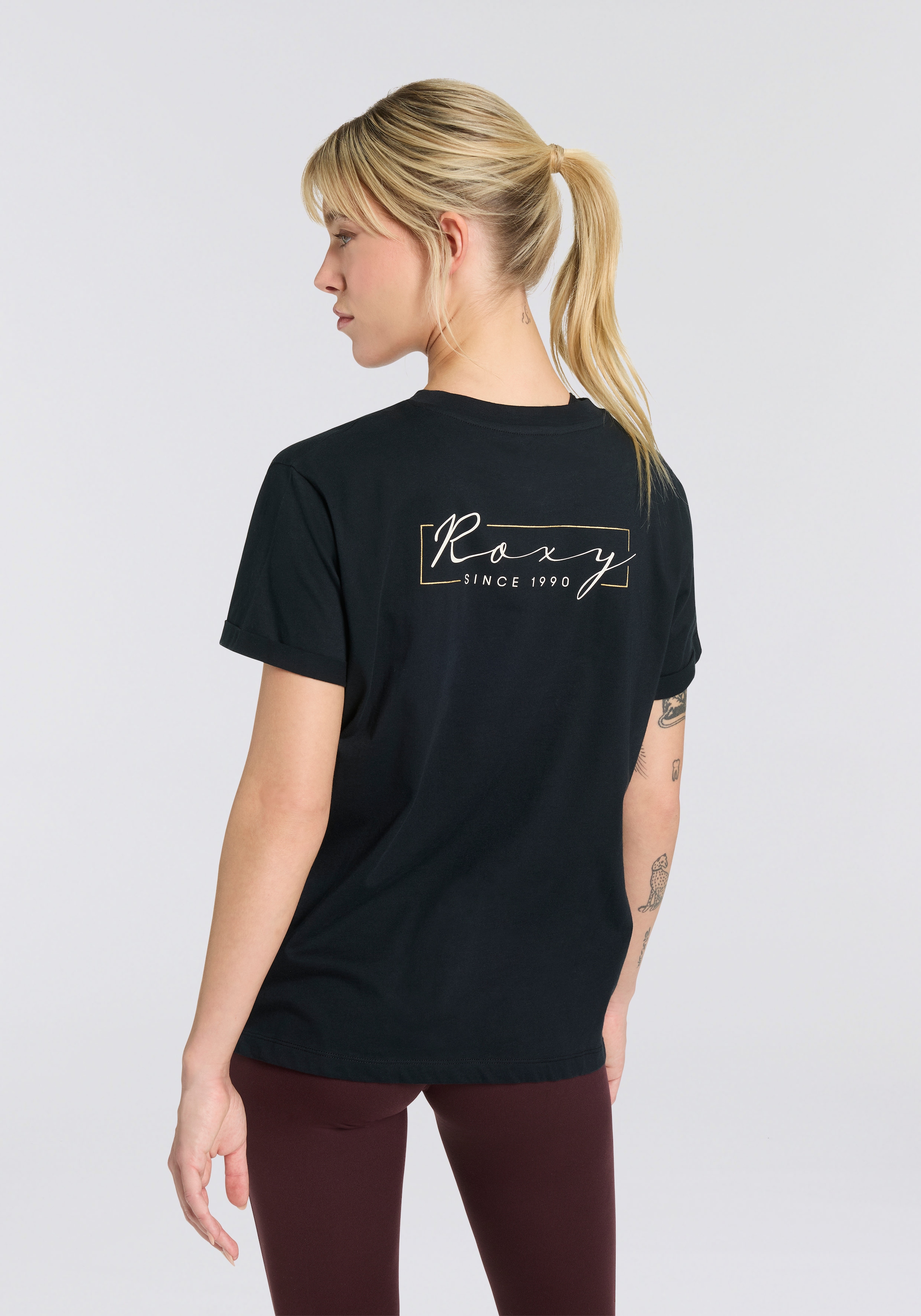 Roxy T-Shirt »SPARKLE EVENING SCRIPT COOL« Packung, 2 tlg.