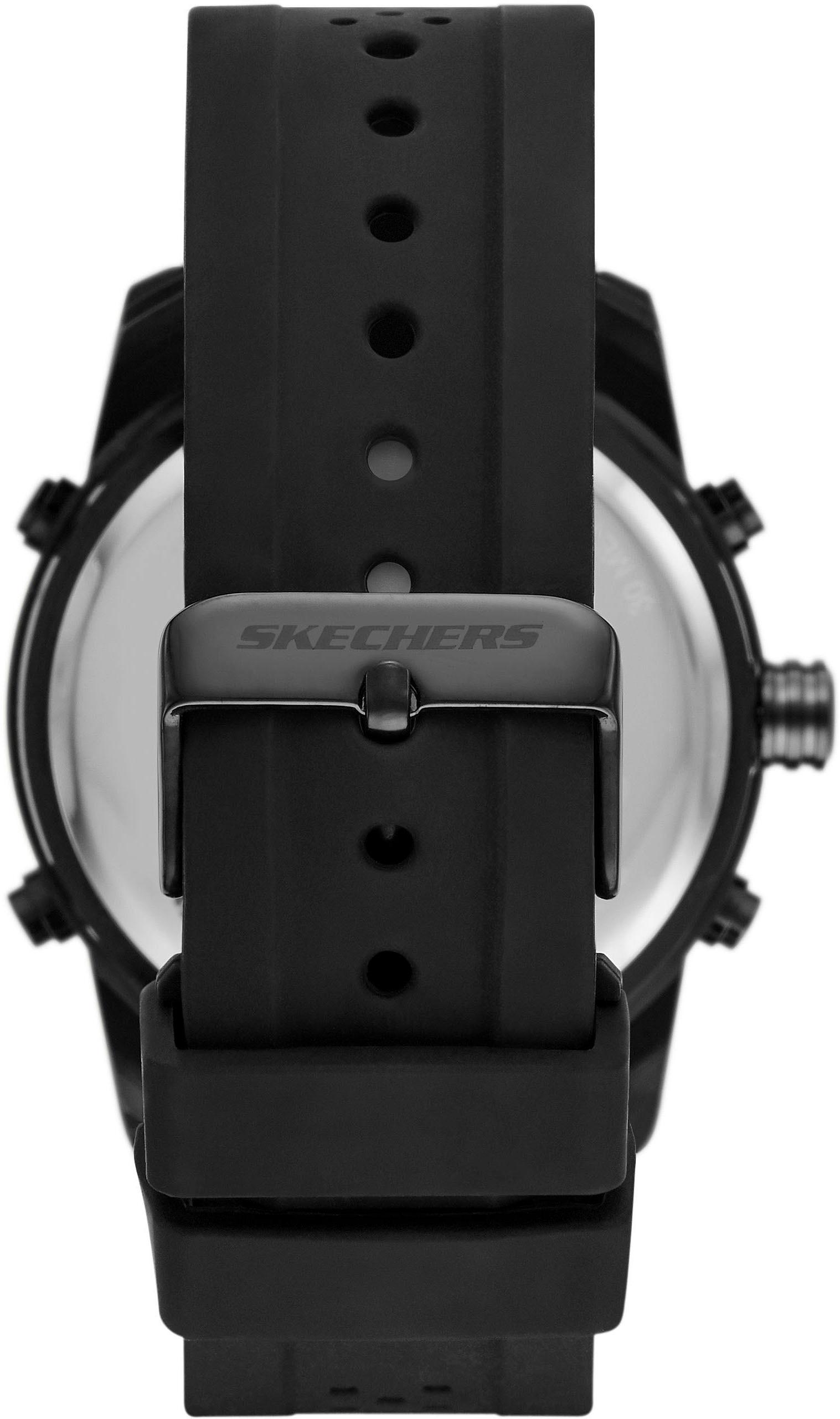 Skechers Chronograph »TRUXTON«, Quarzuhr, Armbanduhr, Herrenuhr, Silikonarmband, digital,Stoppfunktion